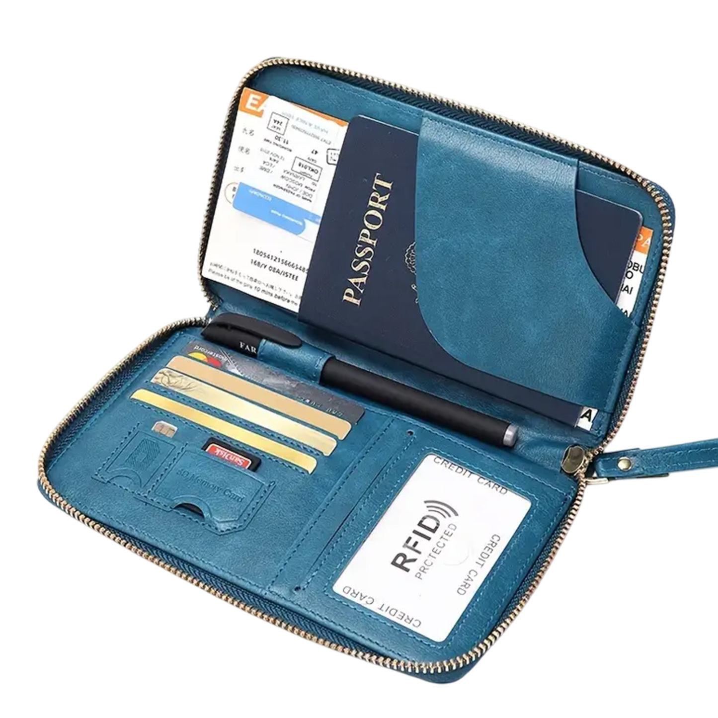 RFID Blocking Travel Wallet