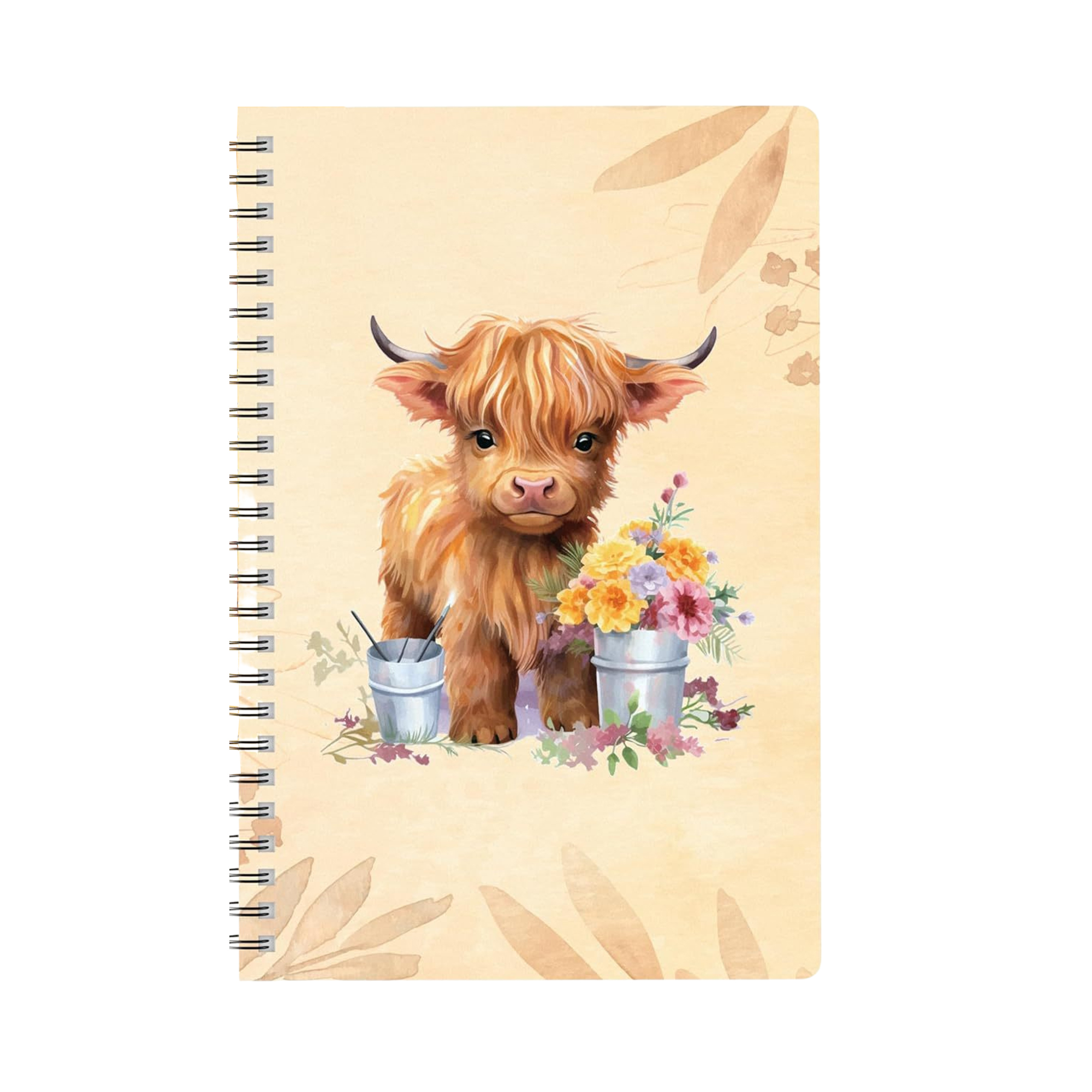 Custom Spiral Notebook with Cartoon Design