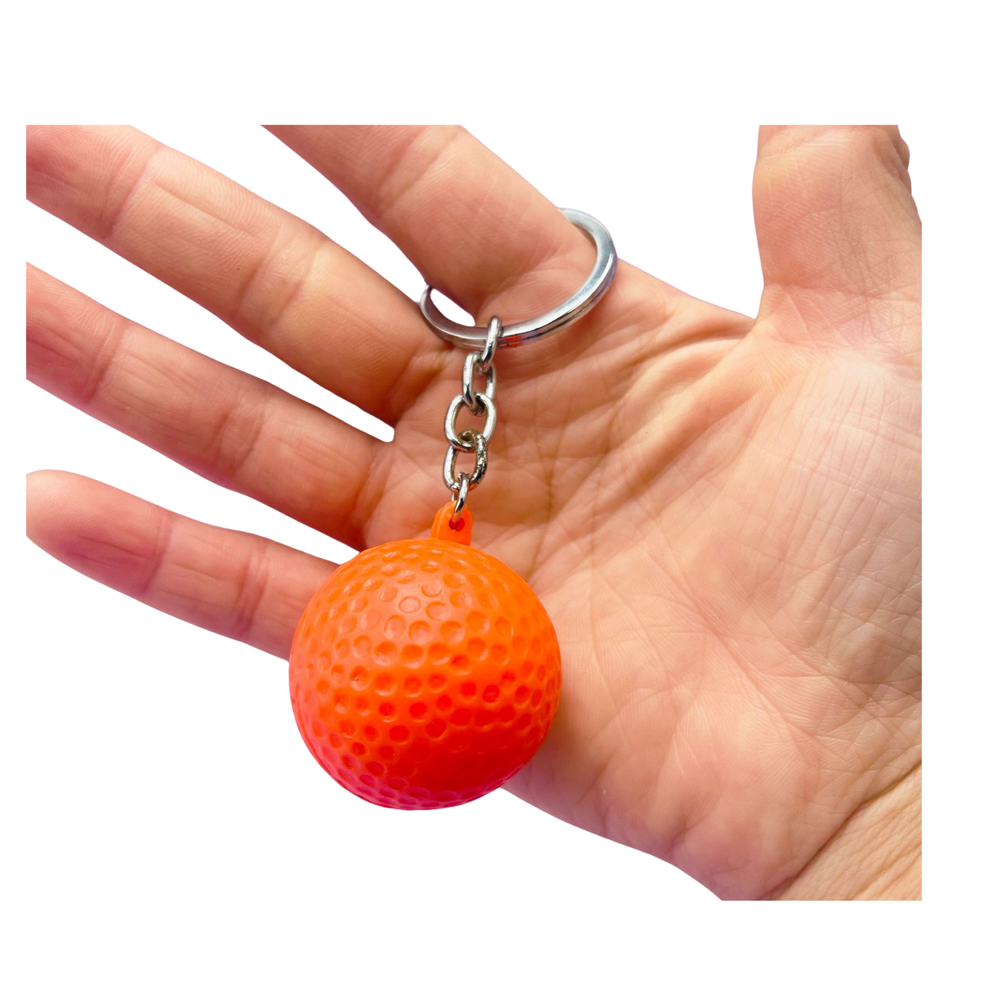 Large Colorful Golf Ball Keychain