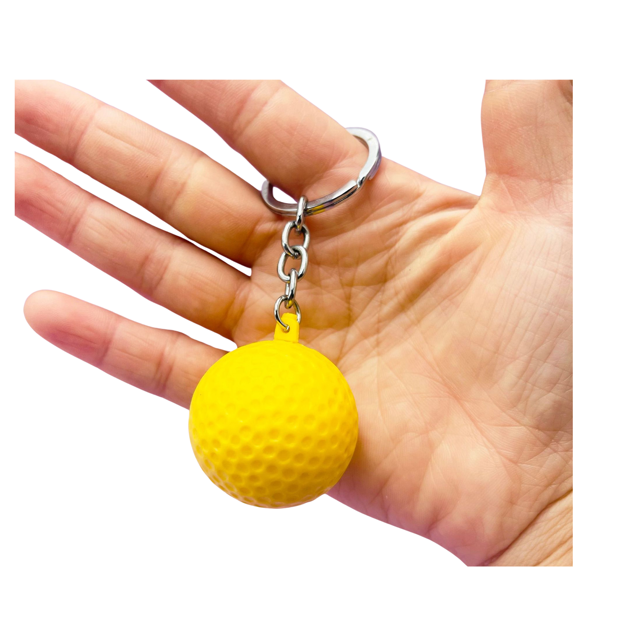 Large Colorful Golf Ball Keychain