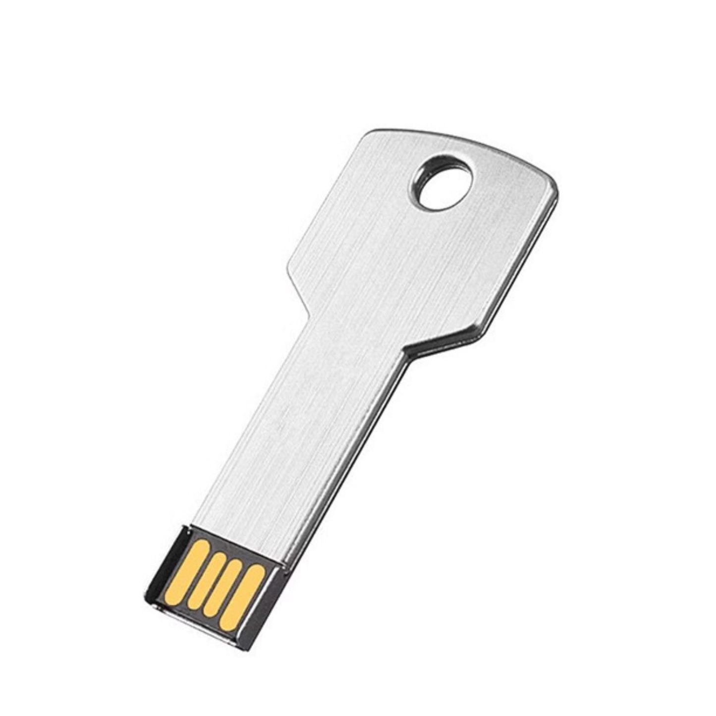 Sleek Metal Keychain USB Drive