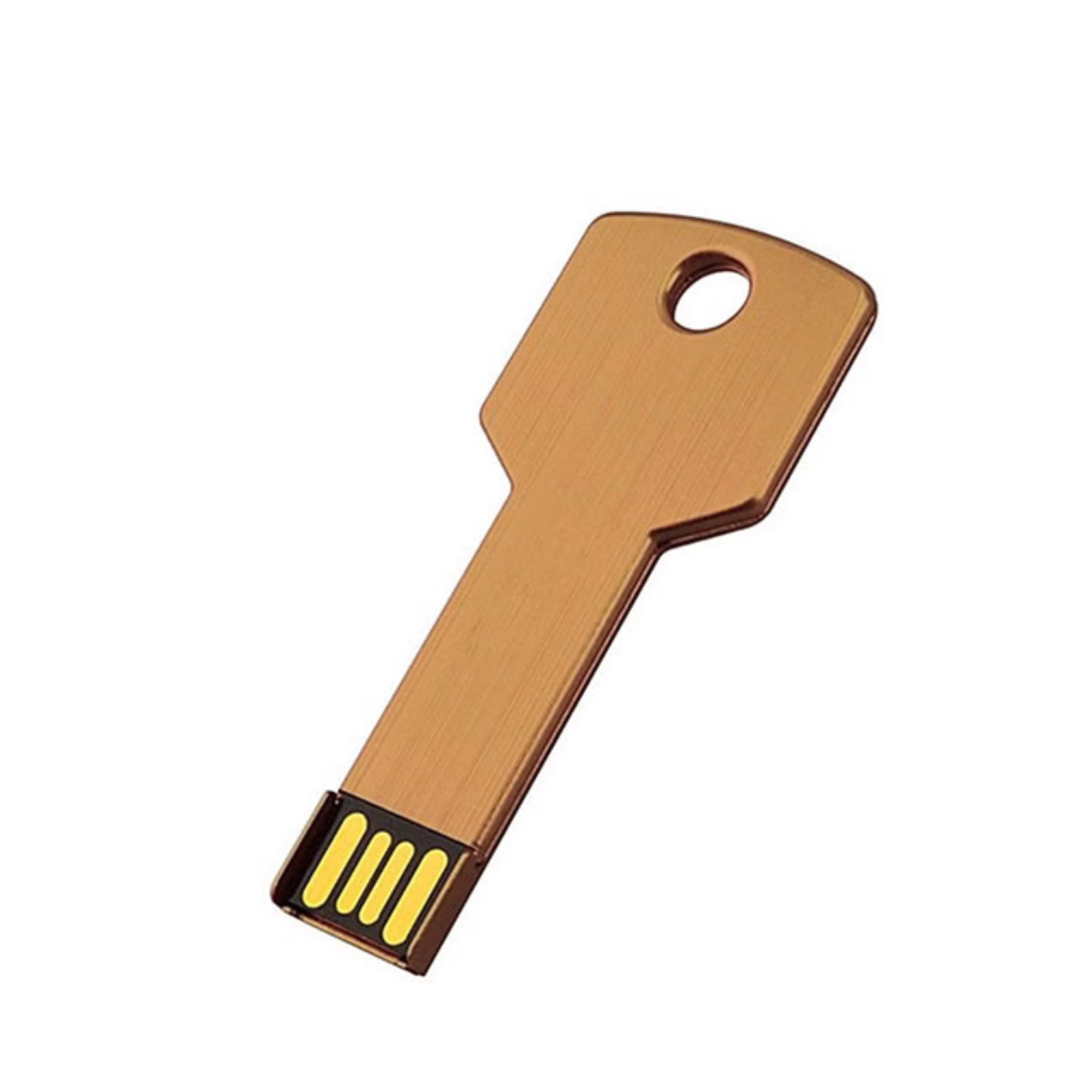 Sleek Metal Keychain USB Drive