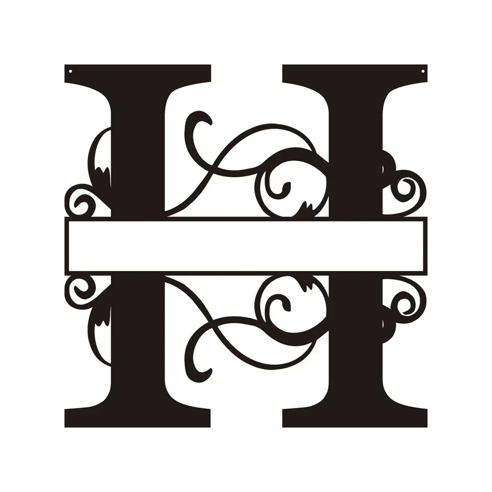 Personalized Metal Monogram Wall Art