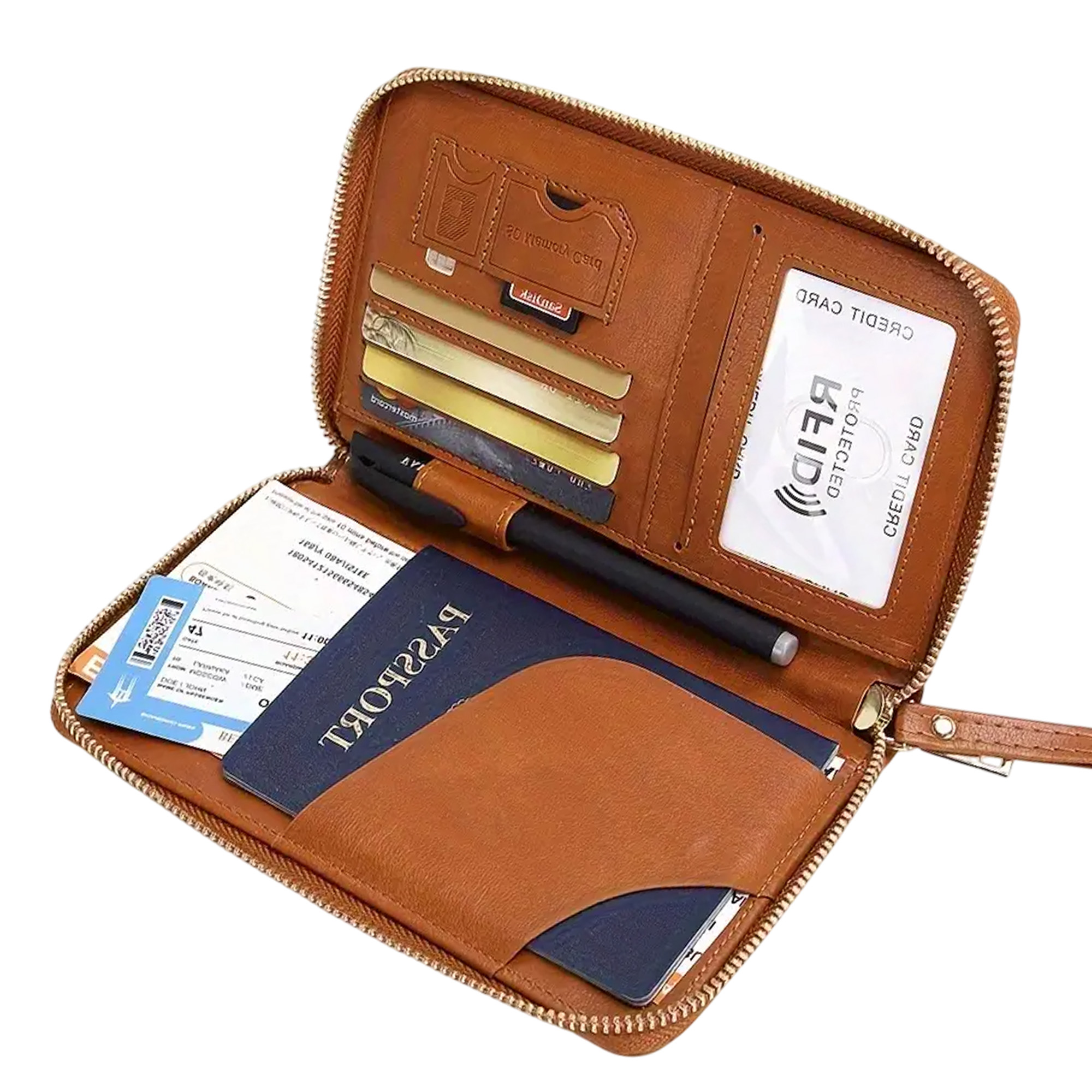 RFID Blocking Travel Wallet