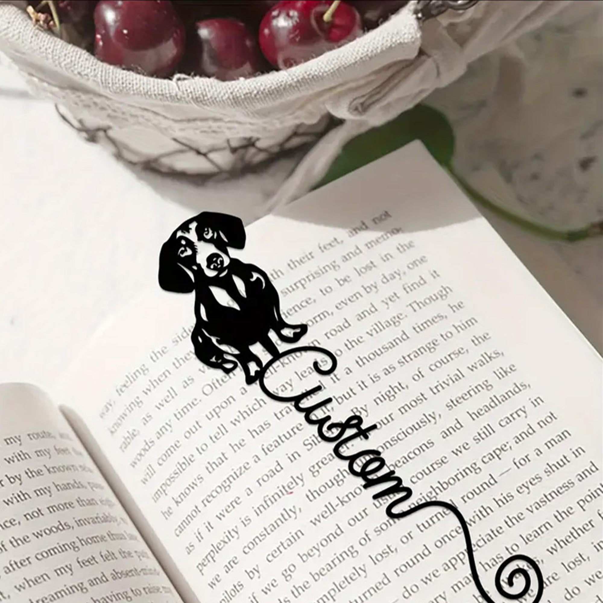 Personalized Dachshund Metal Page Marker