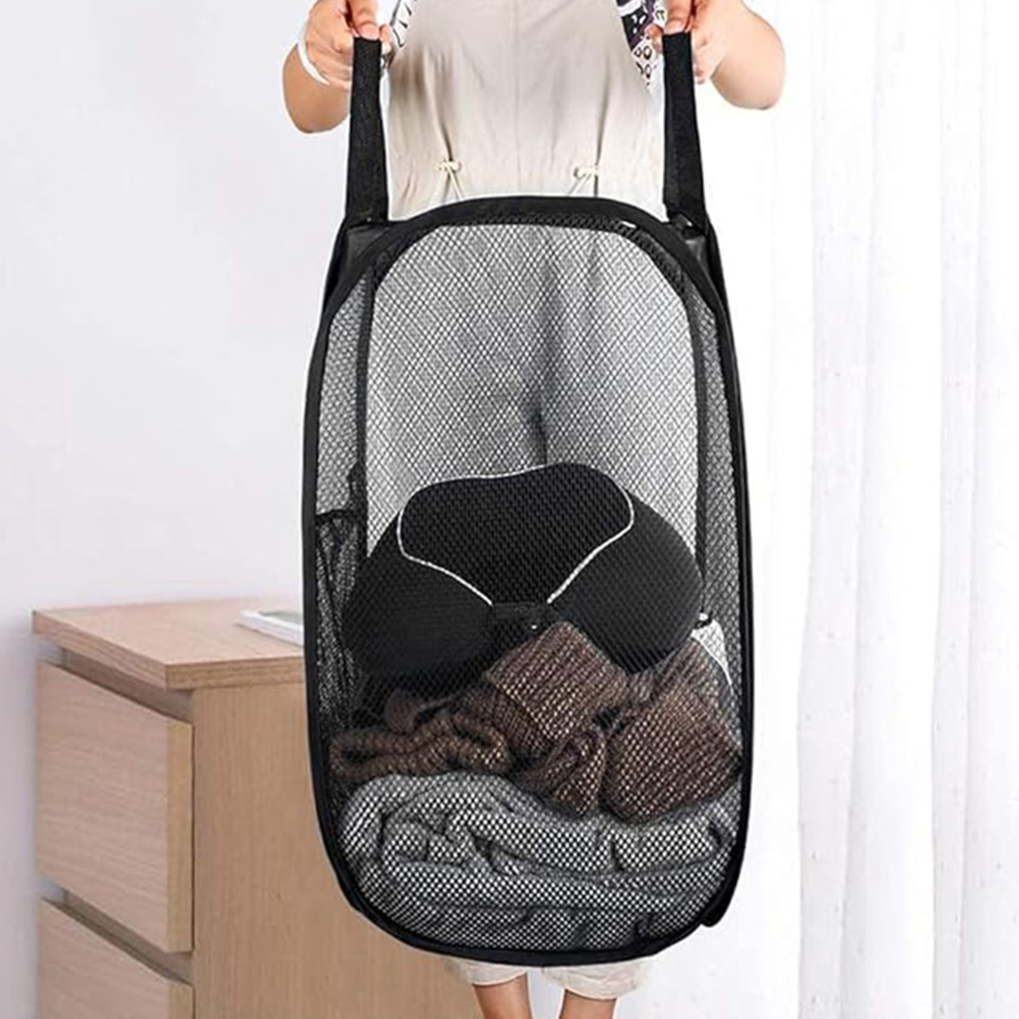 Custom Foldable Polyester Laundry Hamper