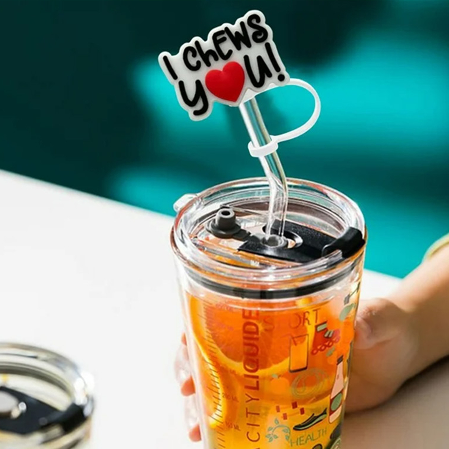 Custom Silicone Straw Cap – Dust-Proof Drink Cover