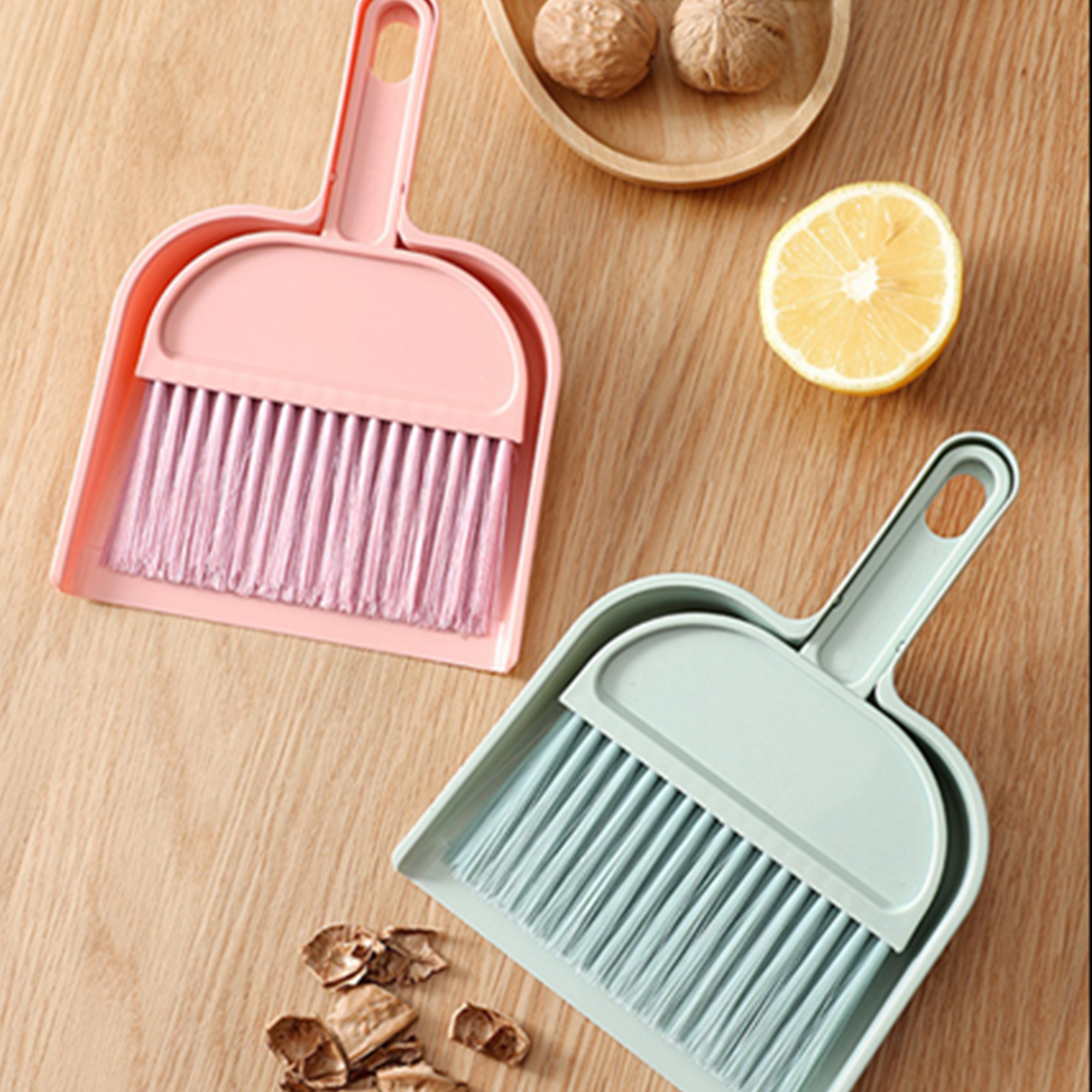 Compact Desk Broom and Dustpan Set