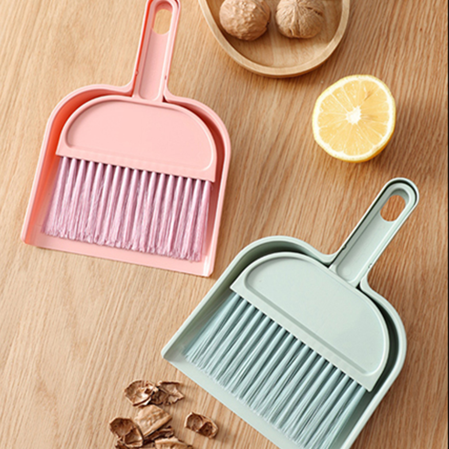 Compact Desk Broom and Dustpan Set
