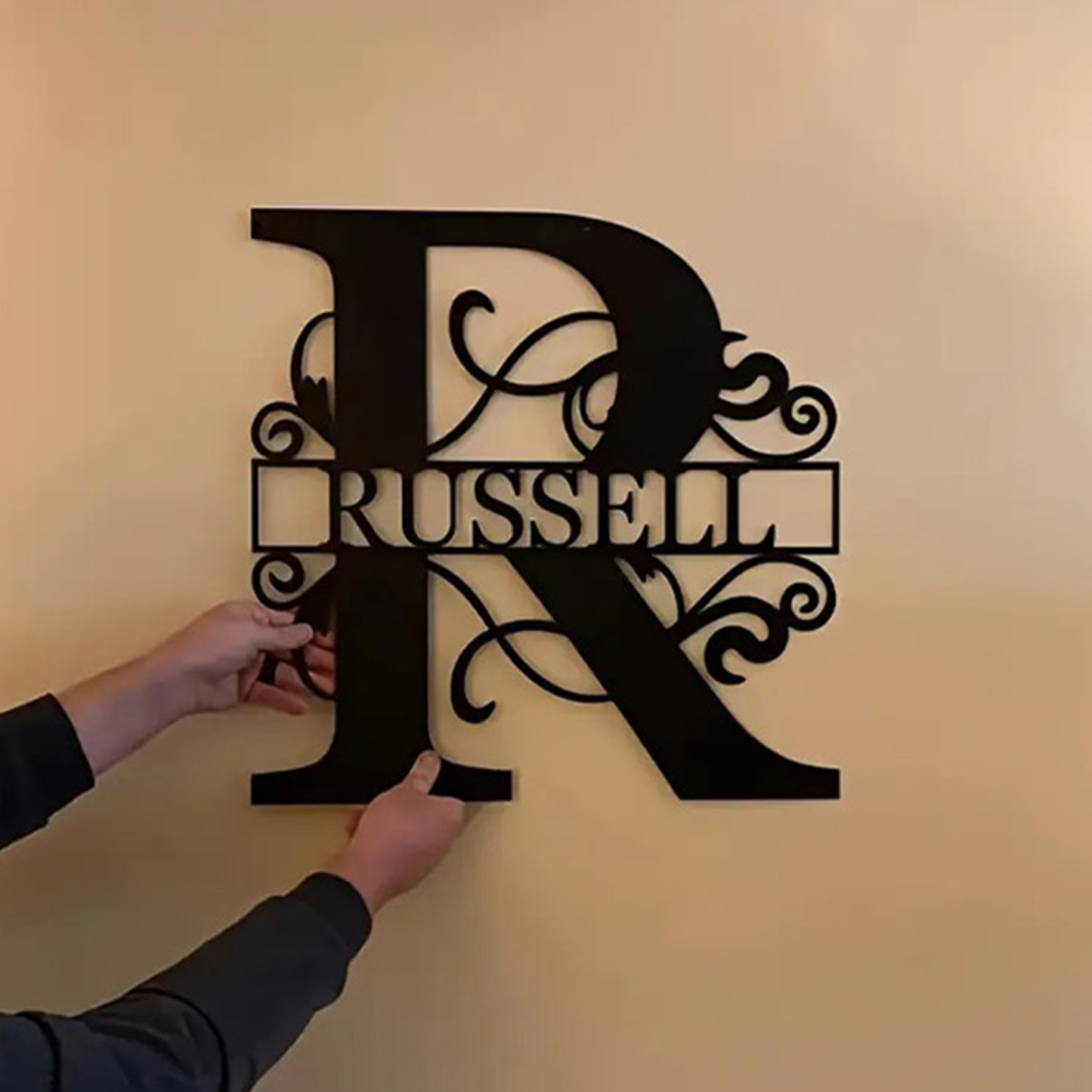 Personalized Metal Monogram Wall Art
