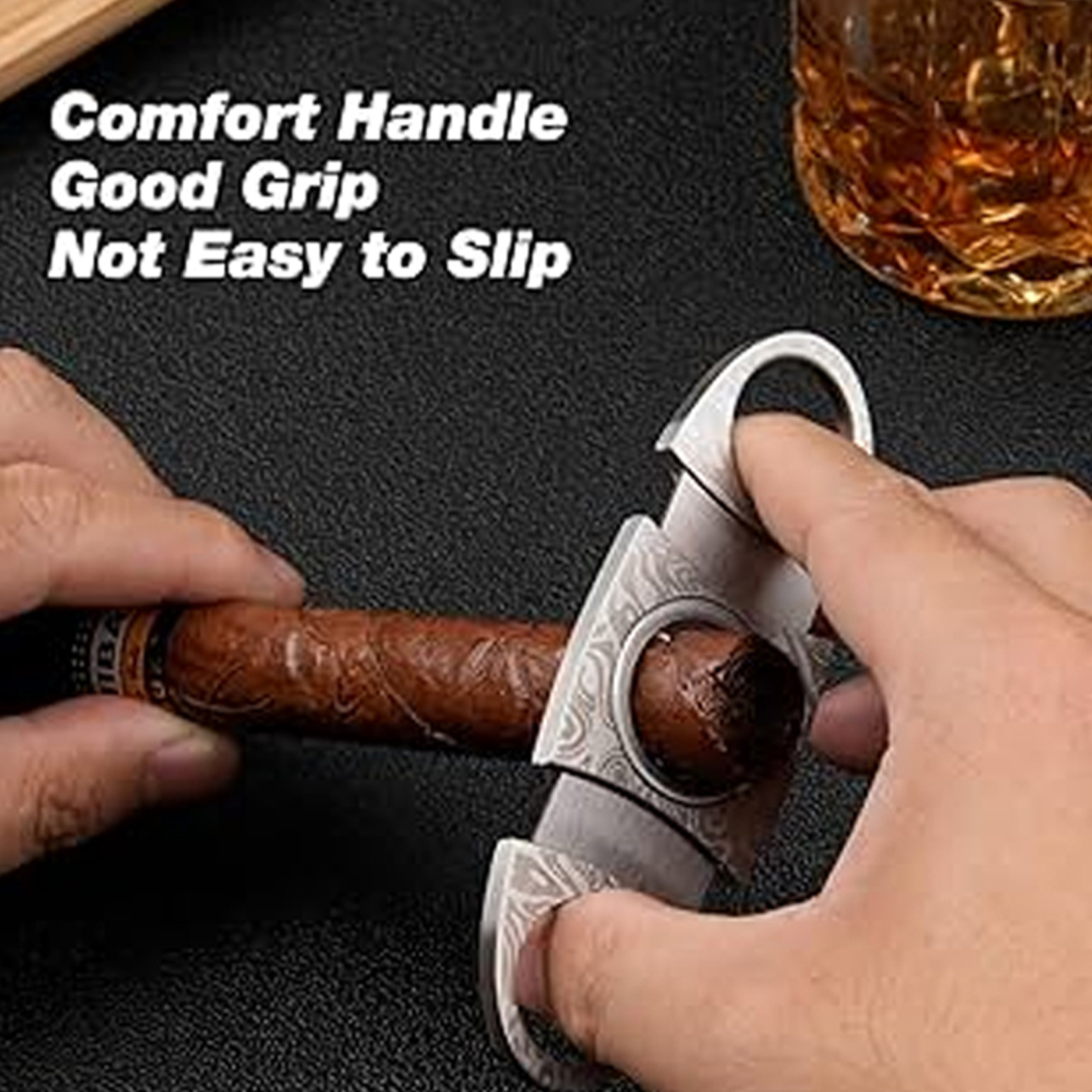 Premium Stainless Steel Double-Blade Cigar Cutter