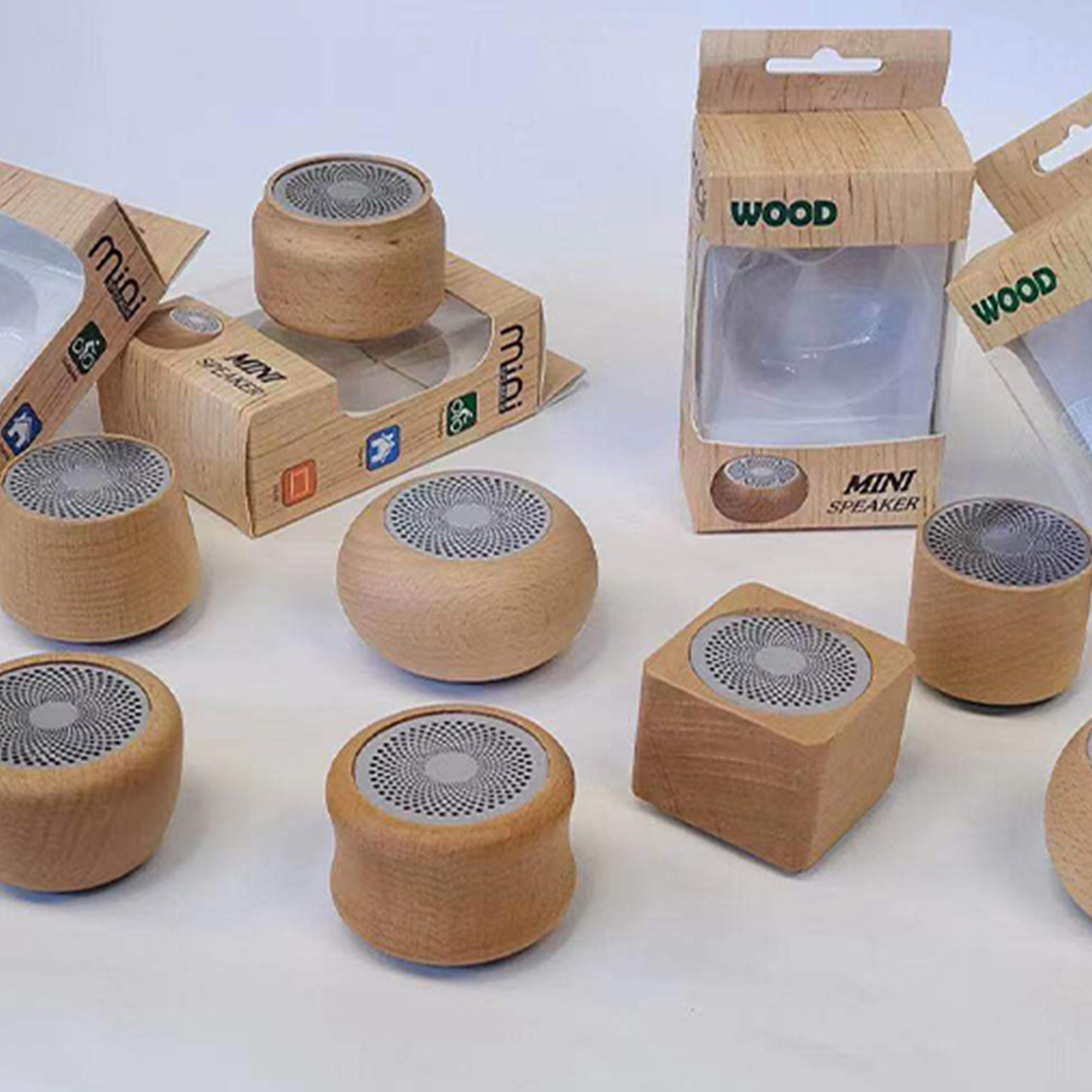 Custom Mini Retro Wooden Bluetooth Speaker