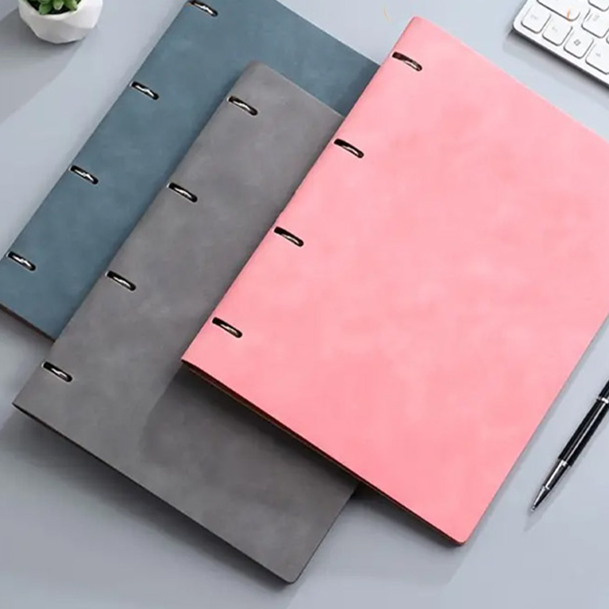 Custom A4 Leather Ring Folder