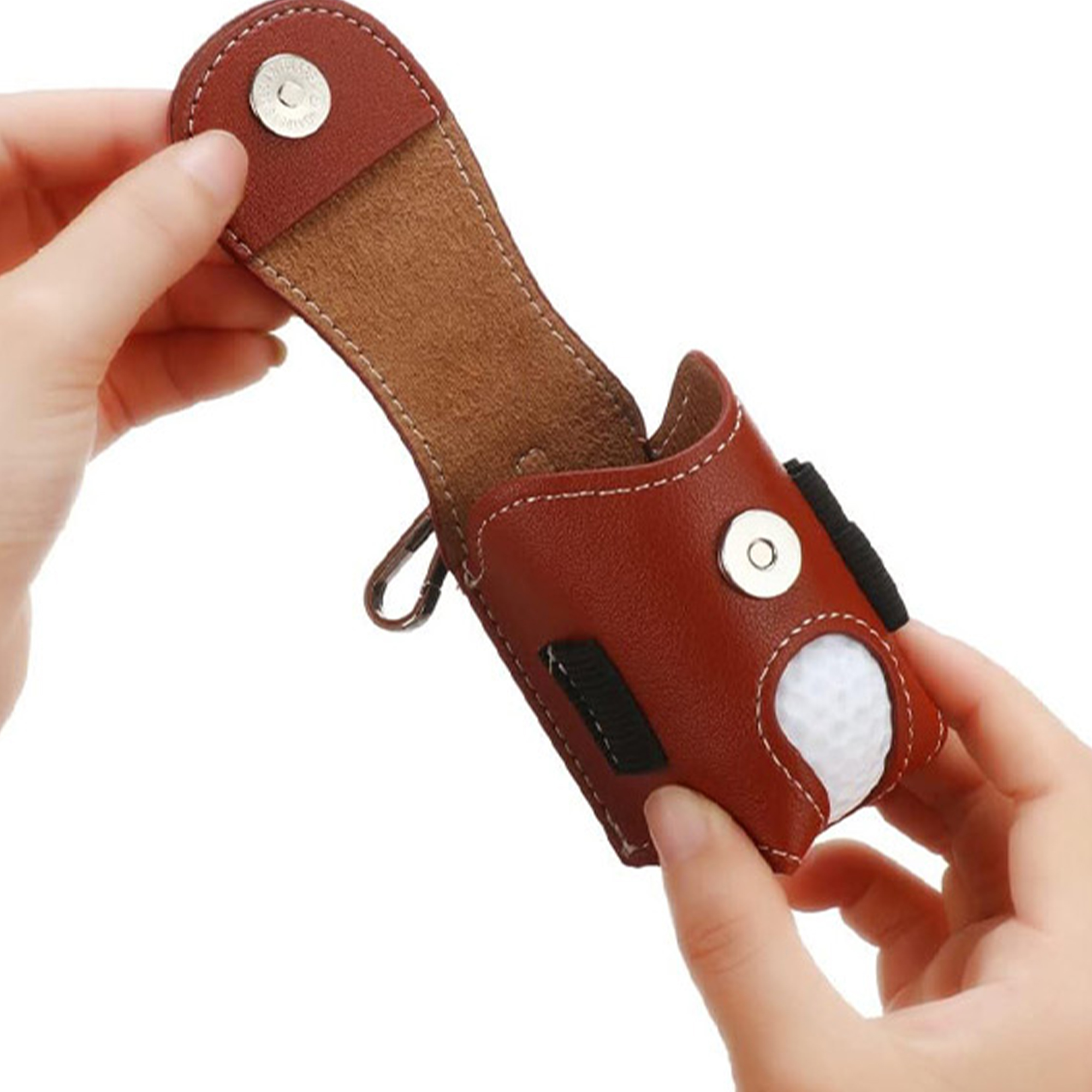 Compact Golf Ball Pouch with Clip