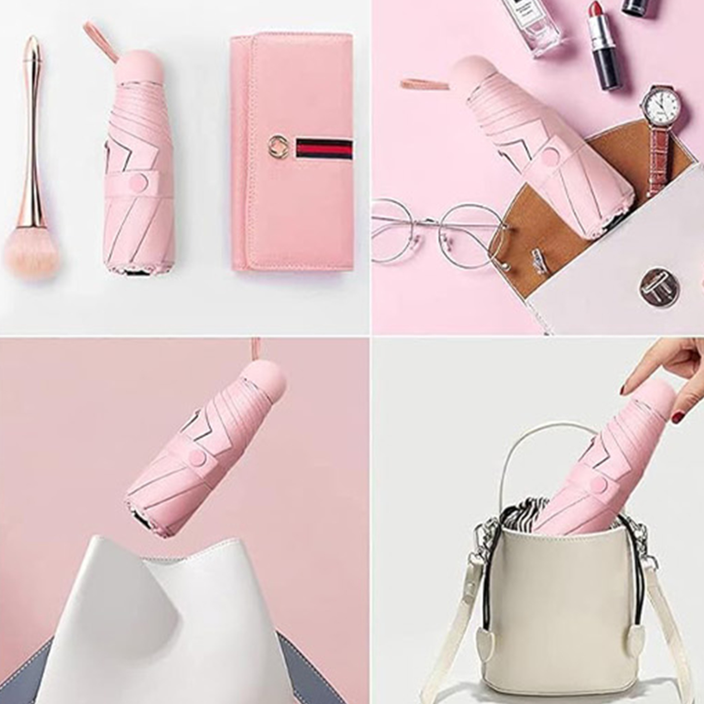 Mini UV-Blocking Travel Umbrella