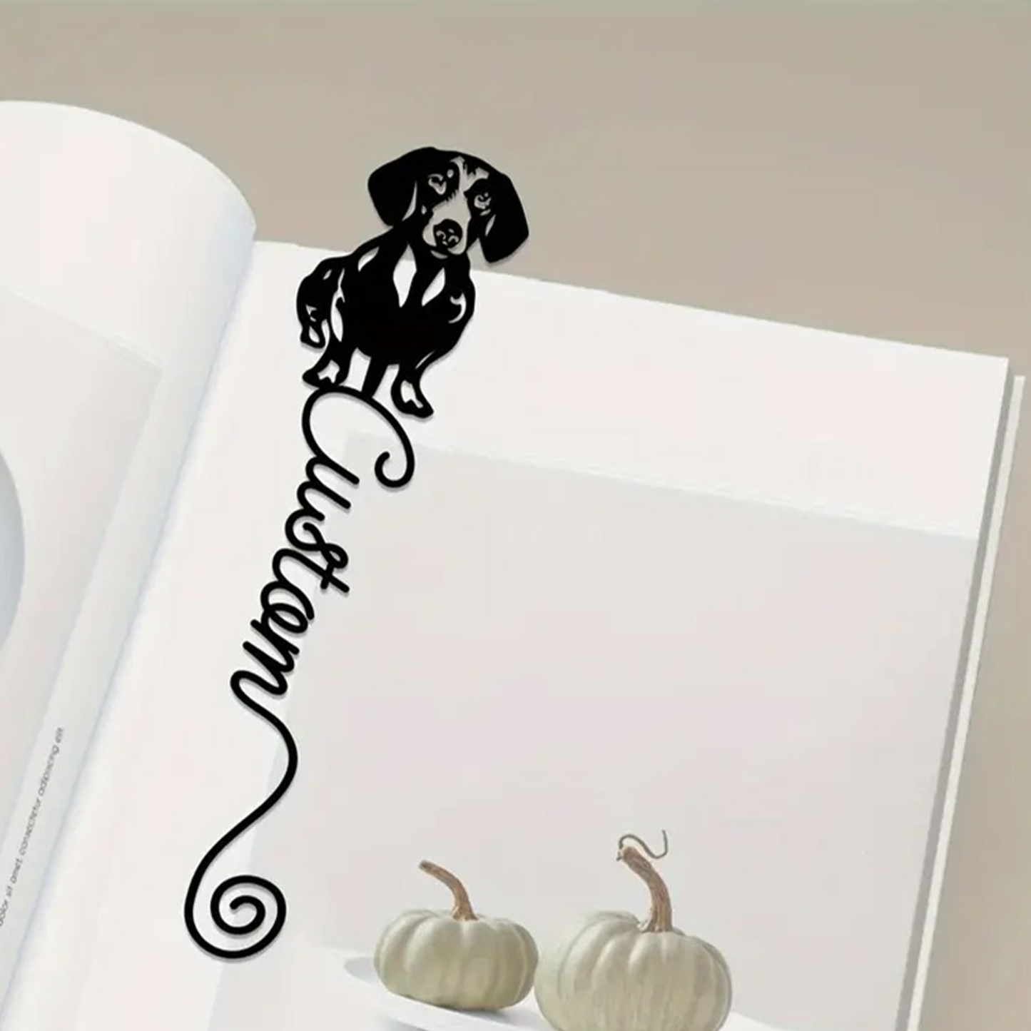 Personalized Dachshund Metal Page Marker