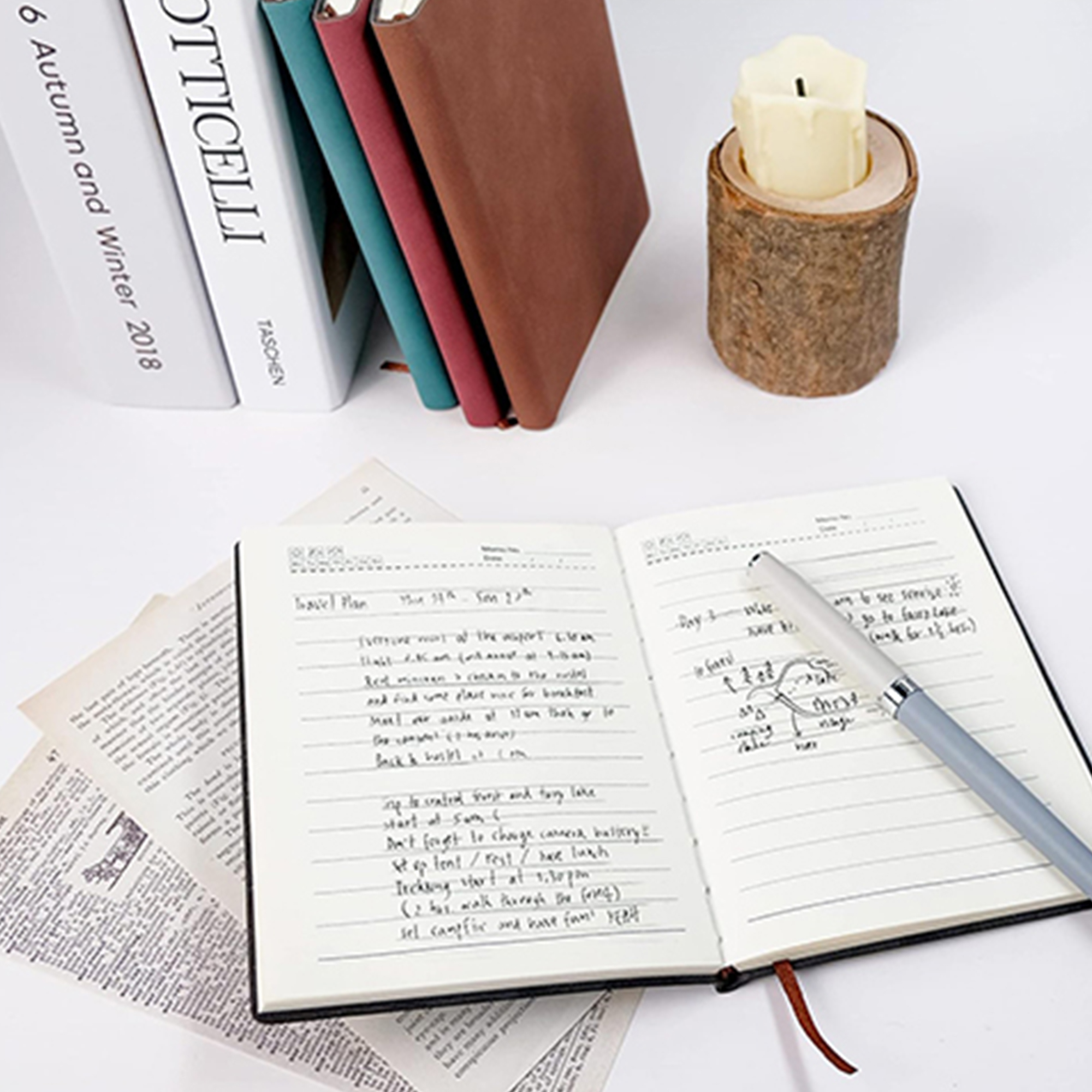 Elegant Custom Sheep Leather Business Notebook