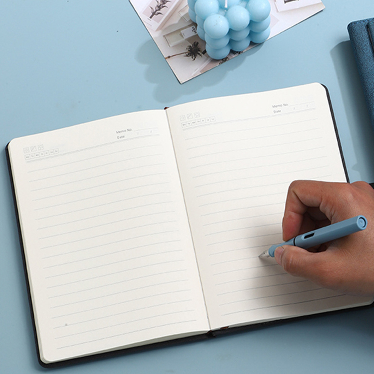 Premium Custom A5 Leather Business Notebook