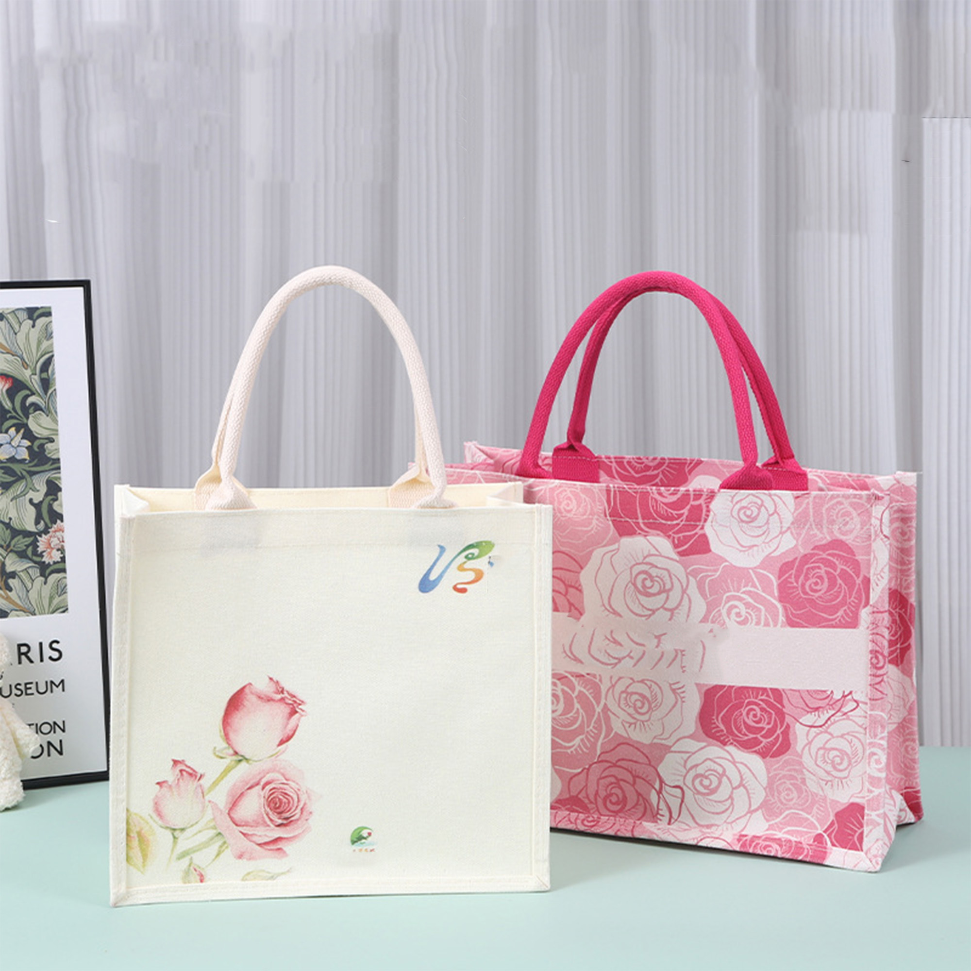 Custom Printed Canvas Carry Tote