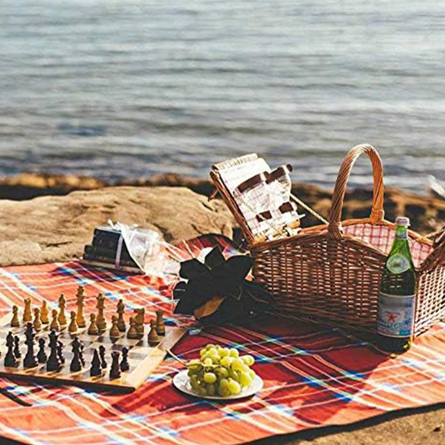 Custom Waterproof Outdoor Plaid Blanket