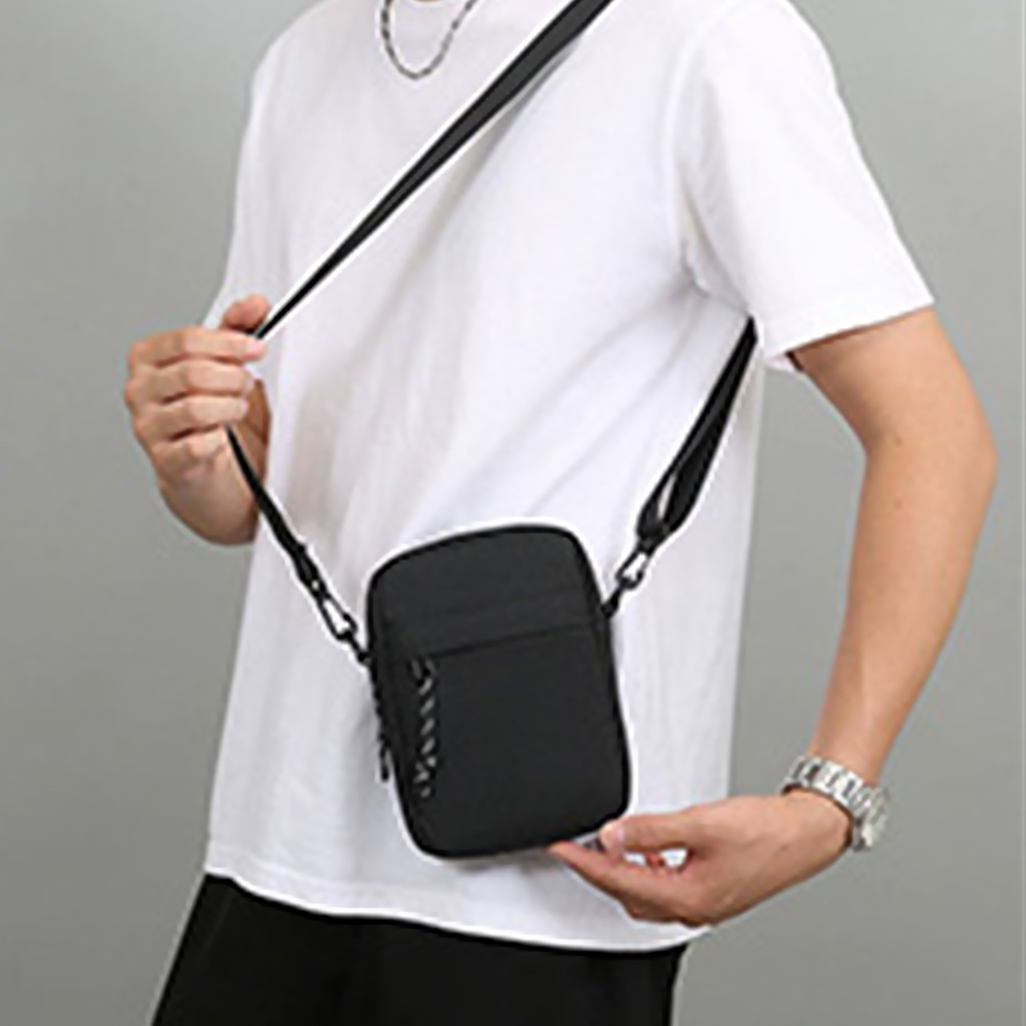 Men’s Casual Canvas Shoulder Satchel