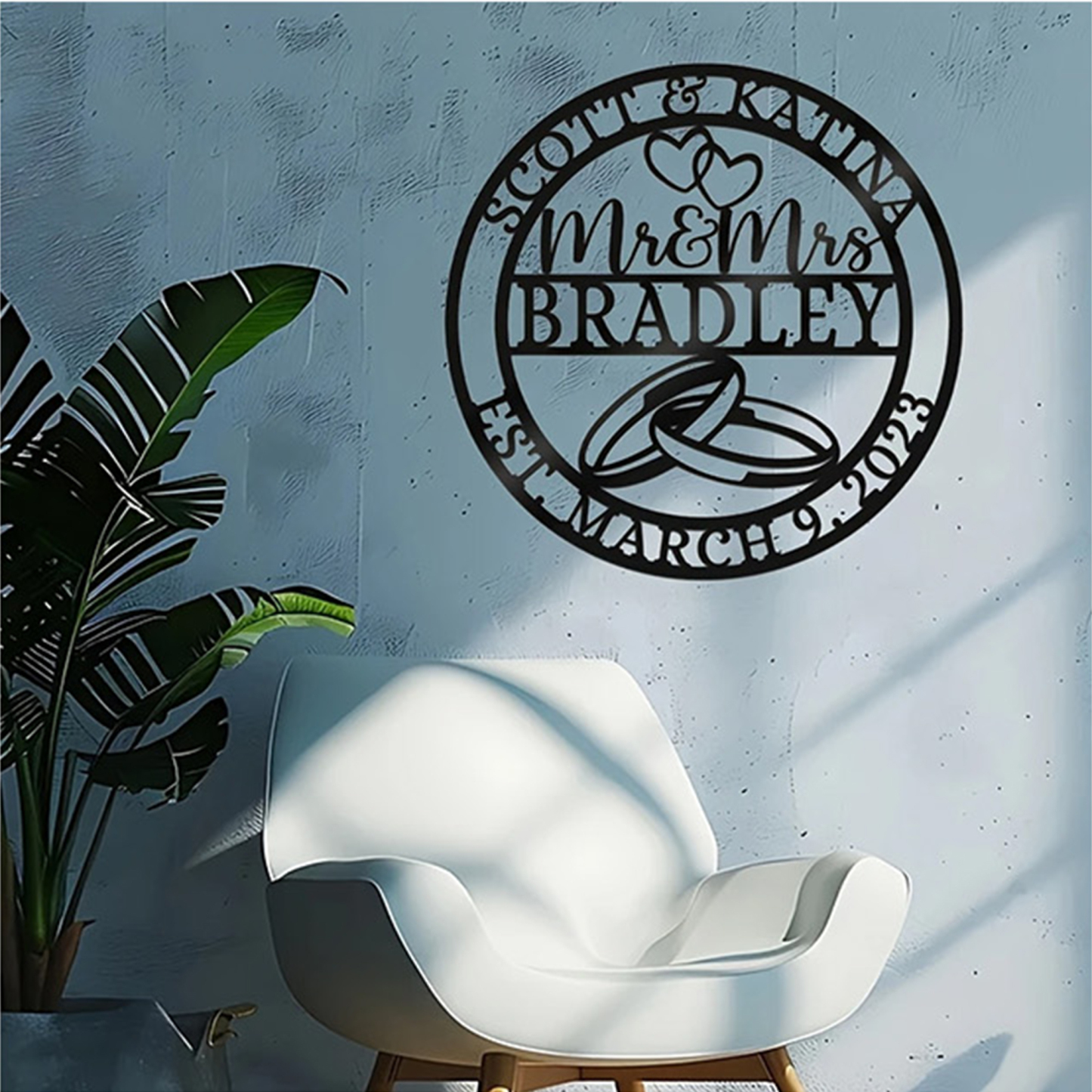 Personalized Vintage Wedding Signboard