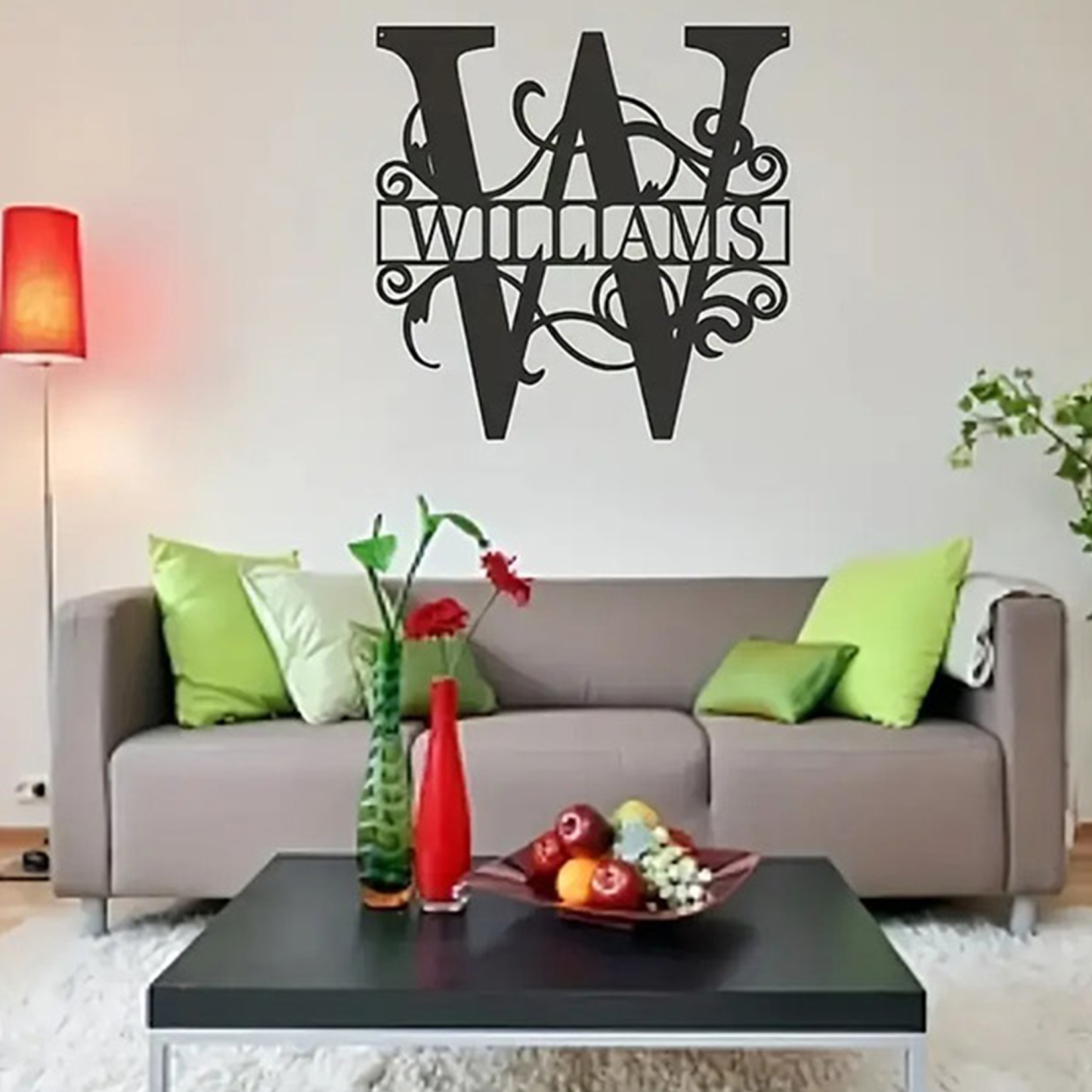 Personalized Metal Monogram Wall Art