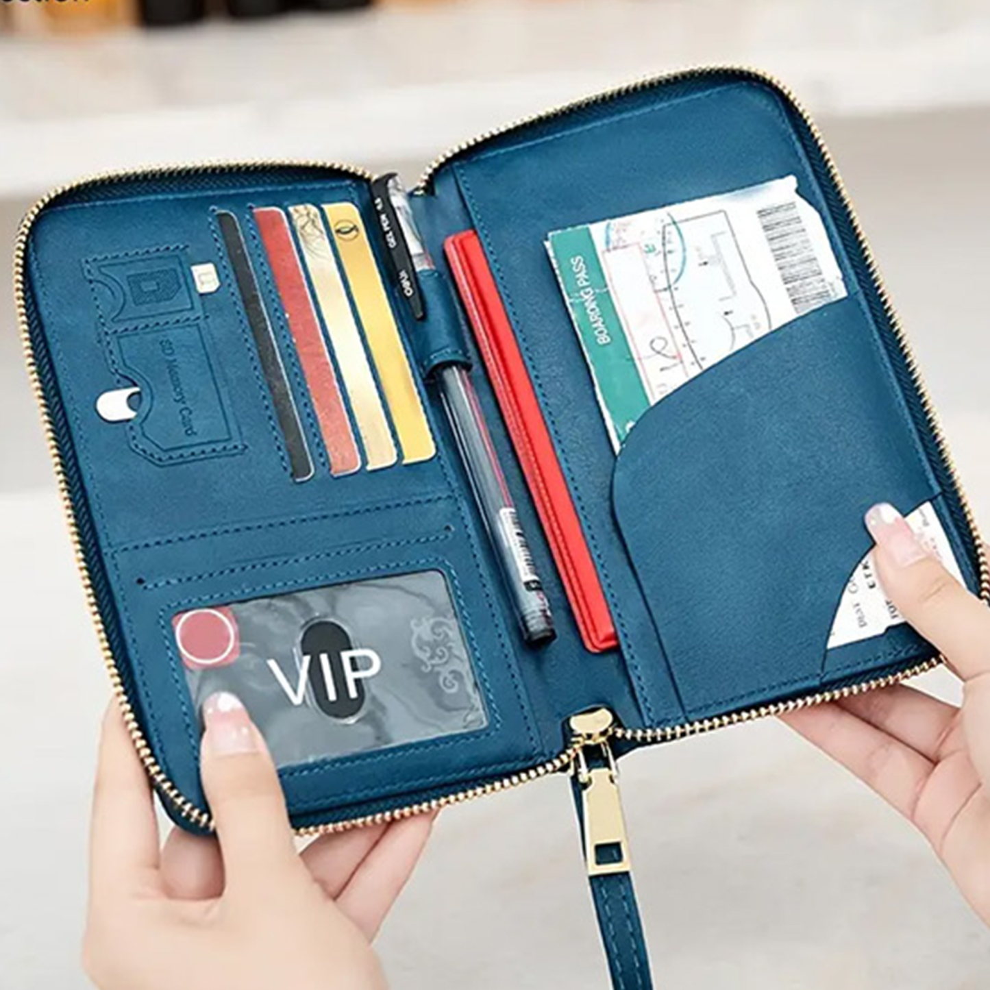 RFID Blocking Travel Wallet