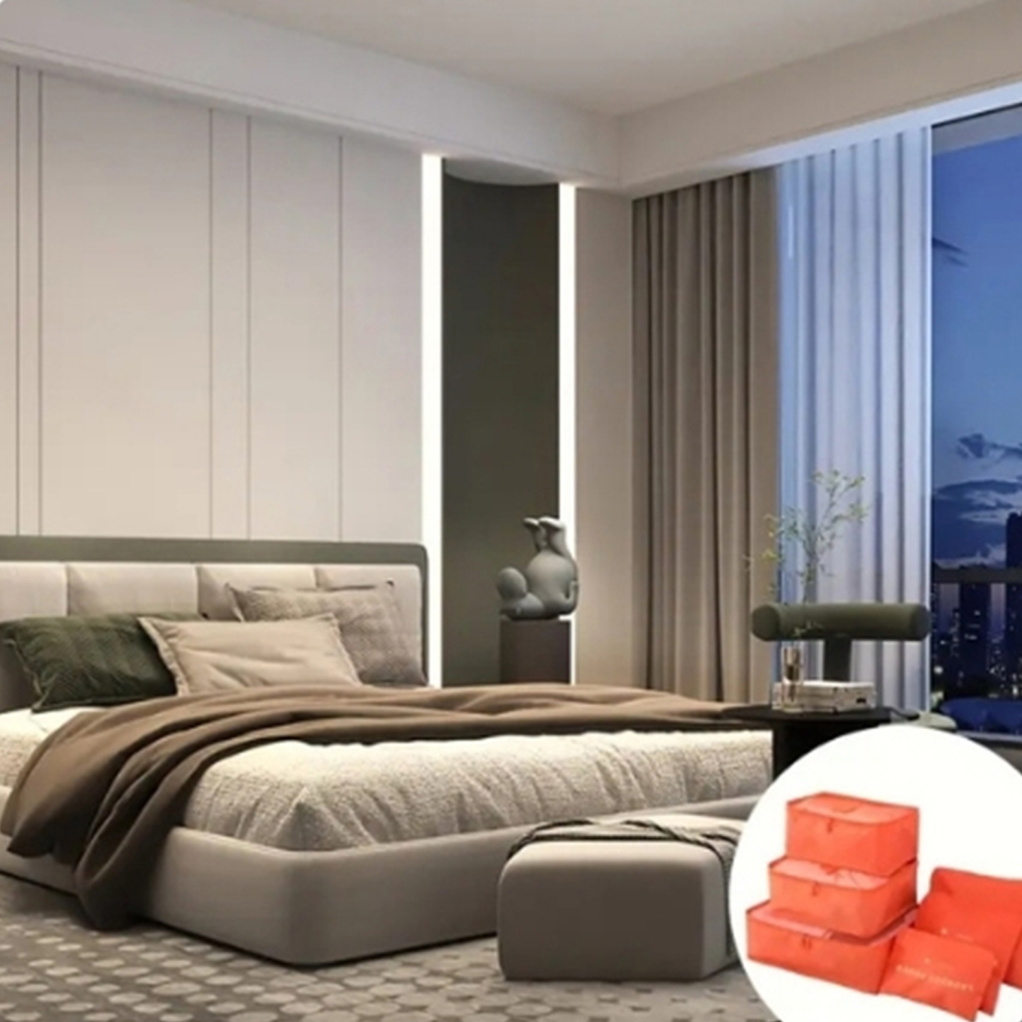 Custom Travel Luggage Organizer Set