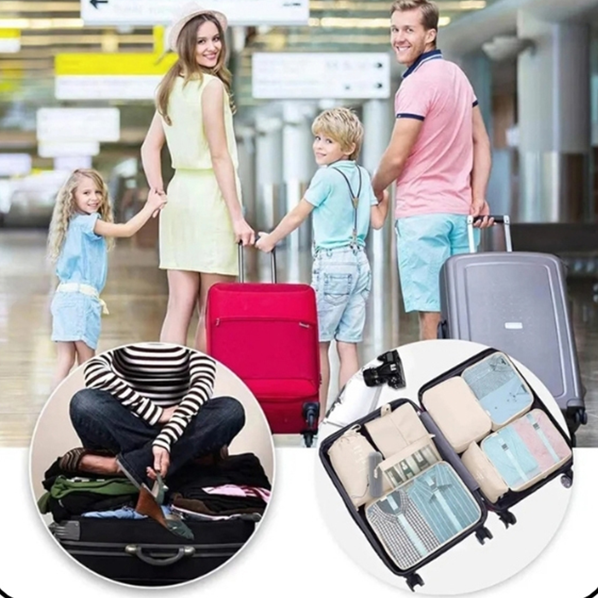 Custom Luggage Packing Cube Kit