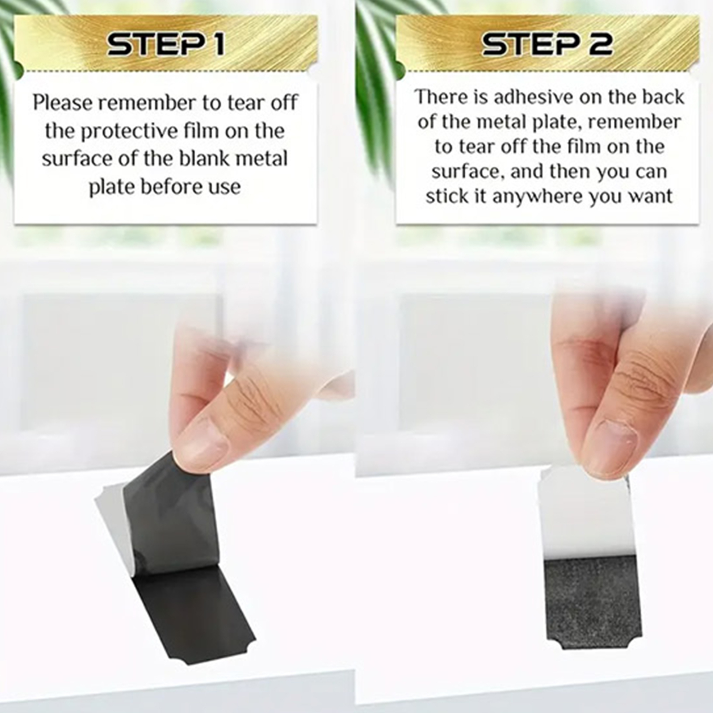 Engraved Steel Office Nameplate