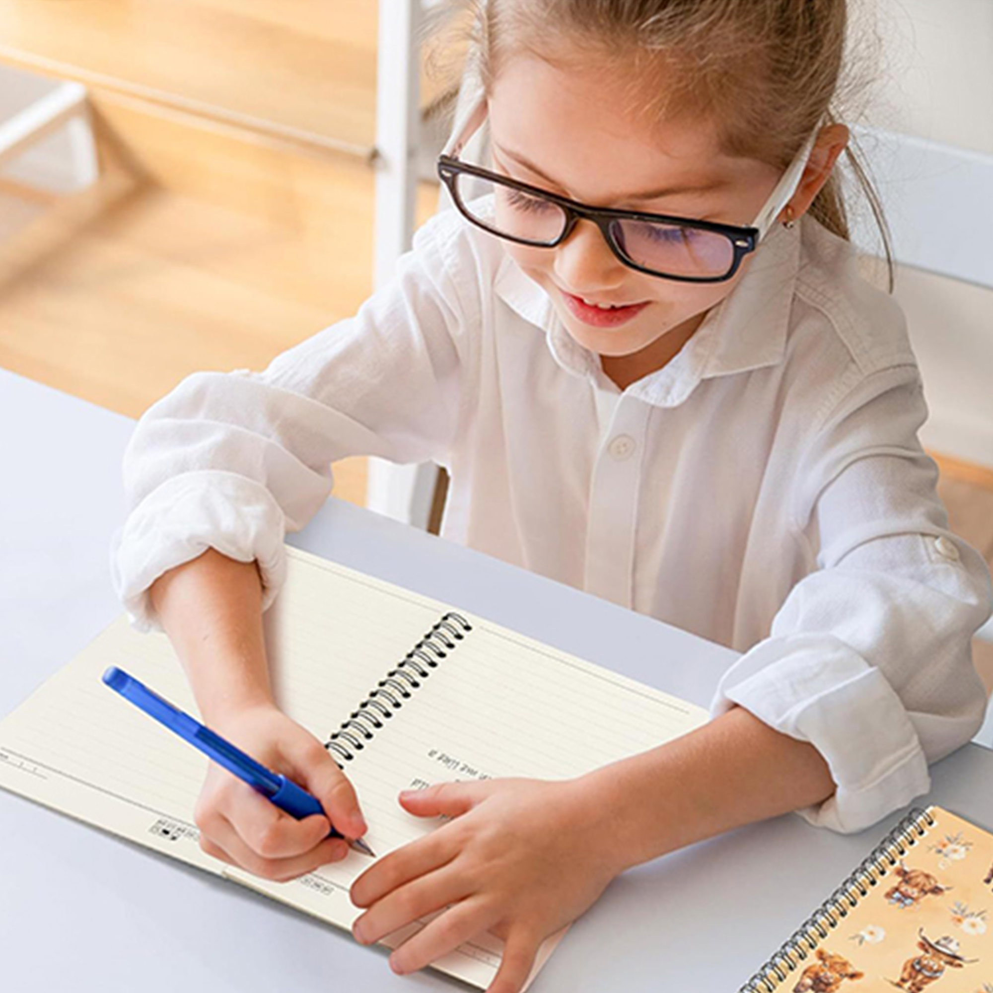 Custom Spiral Notebook with Cartoon Design