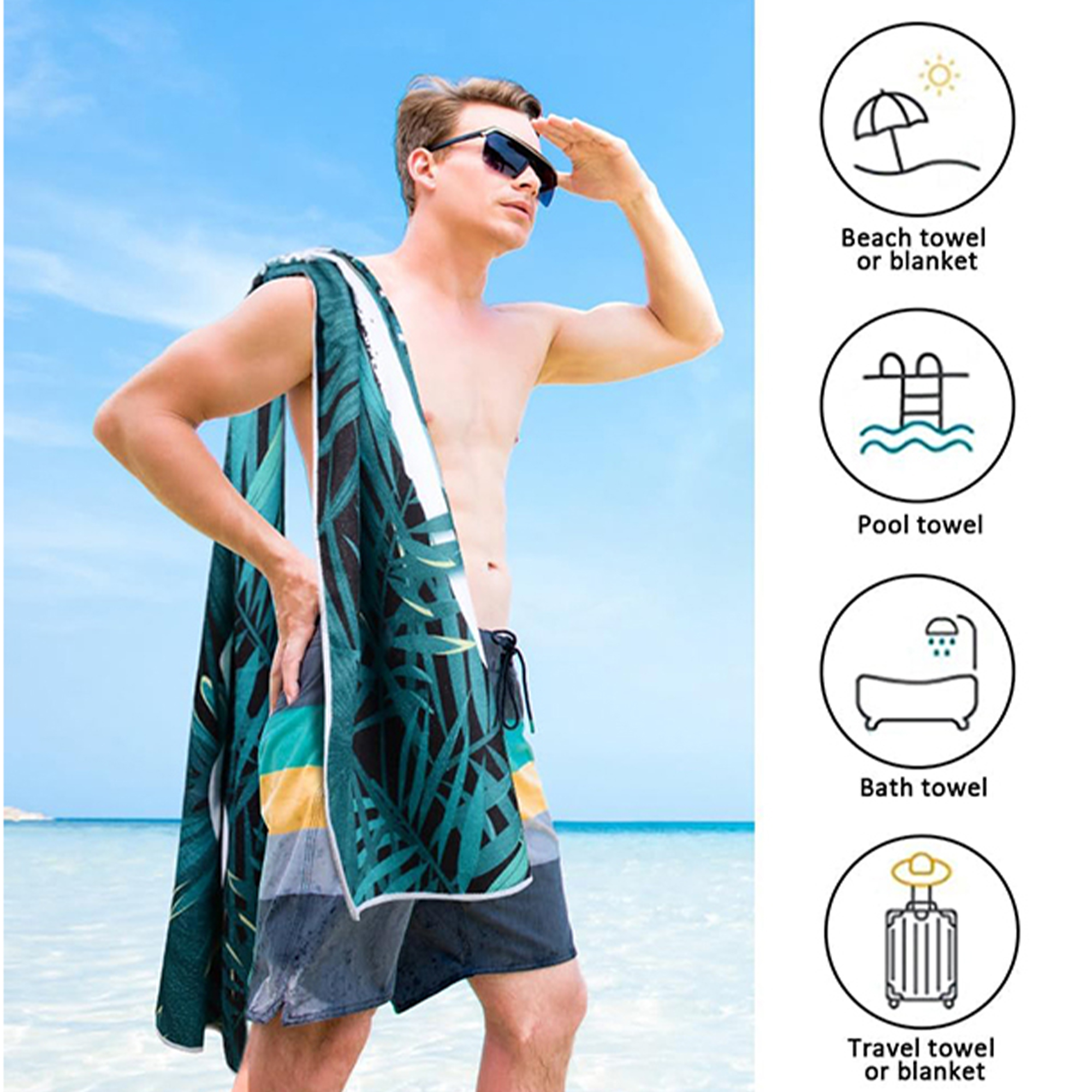 Personalized Quick-Dry Microfiber Towel