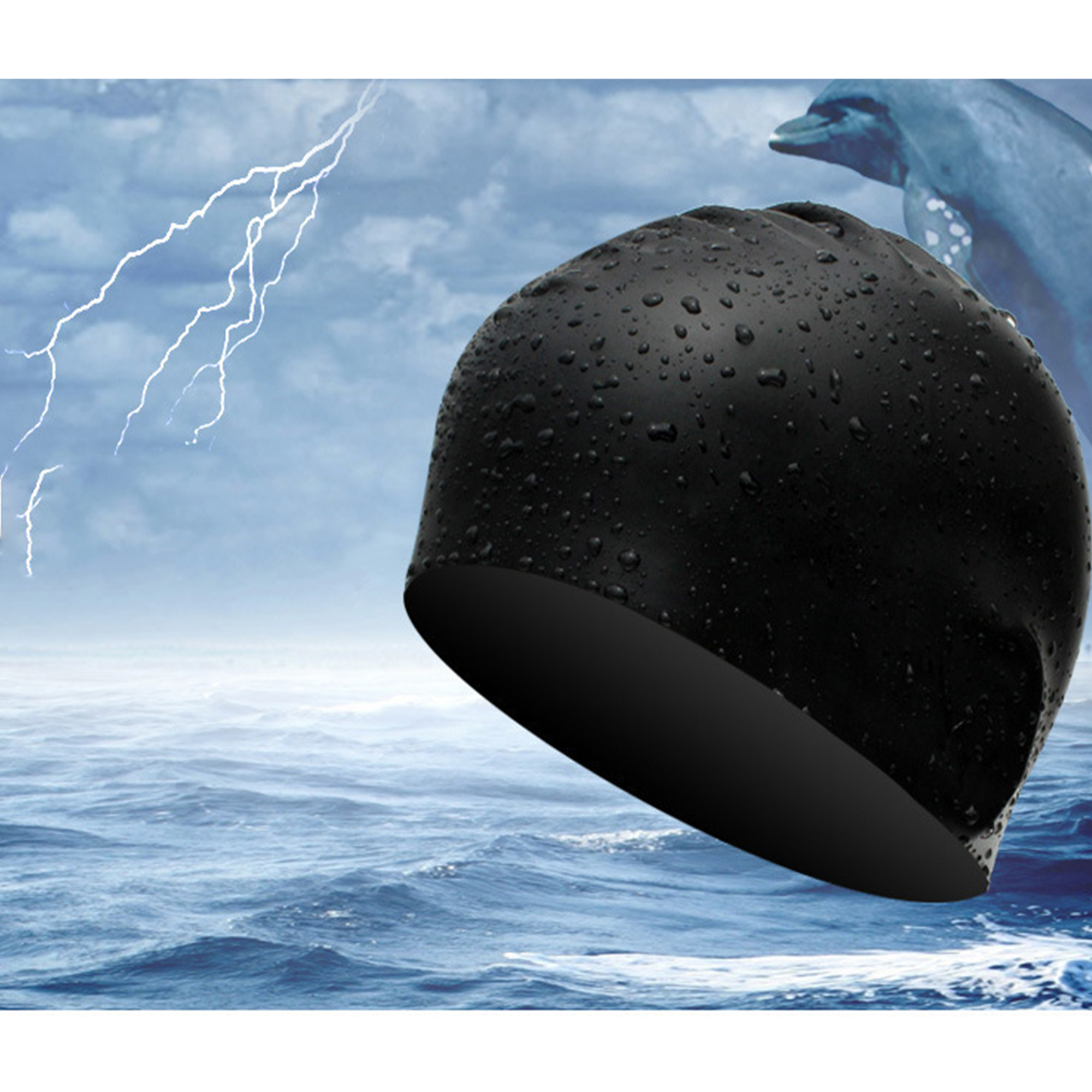 Stretchable Waterproof Silicone Swim Cap