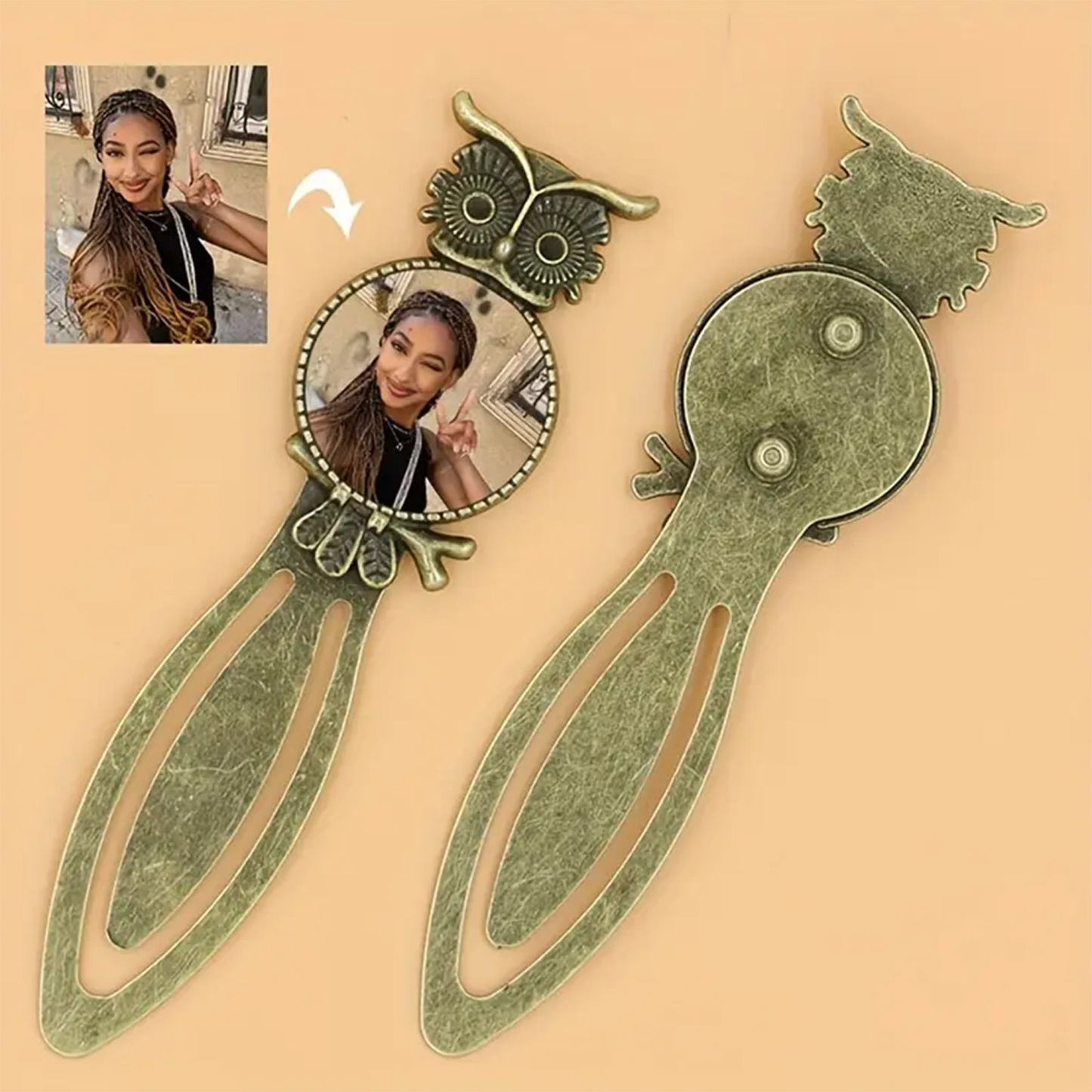 Vintage Owl Photo Page Holder