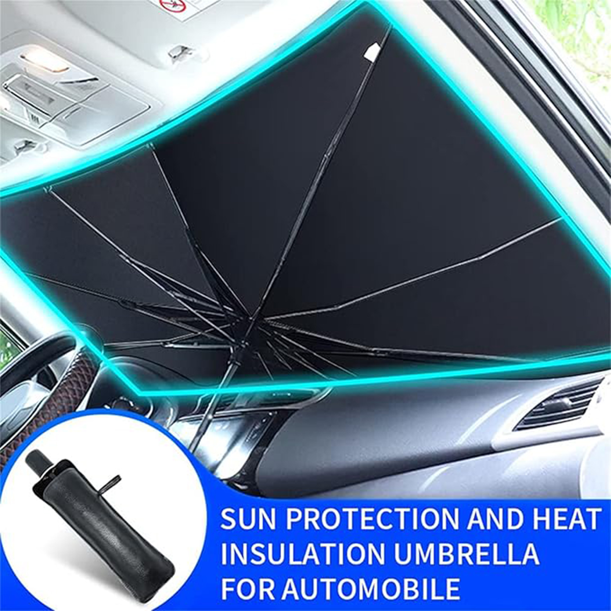 Custom Foldable Car Sunshade Umbrella