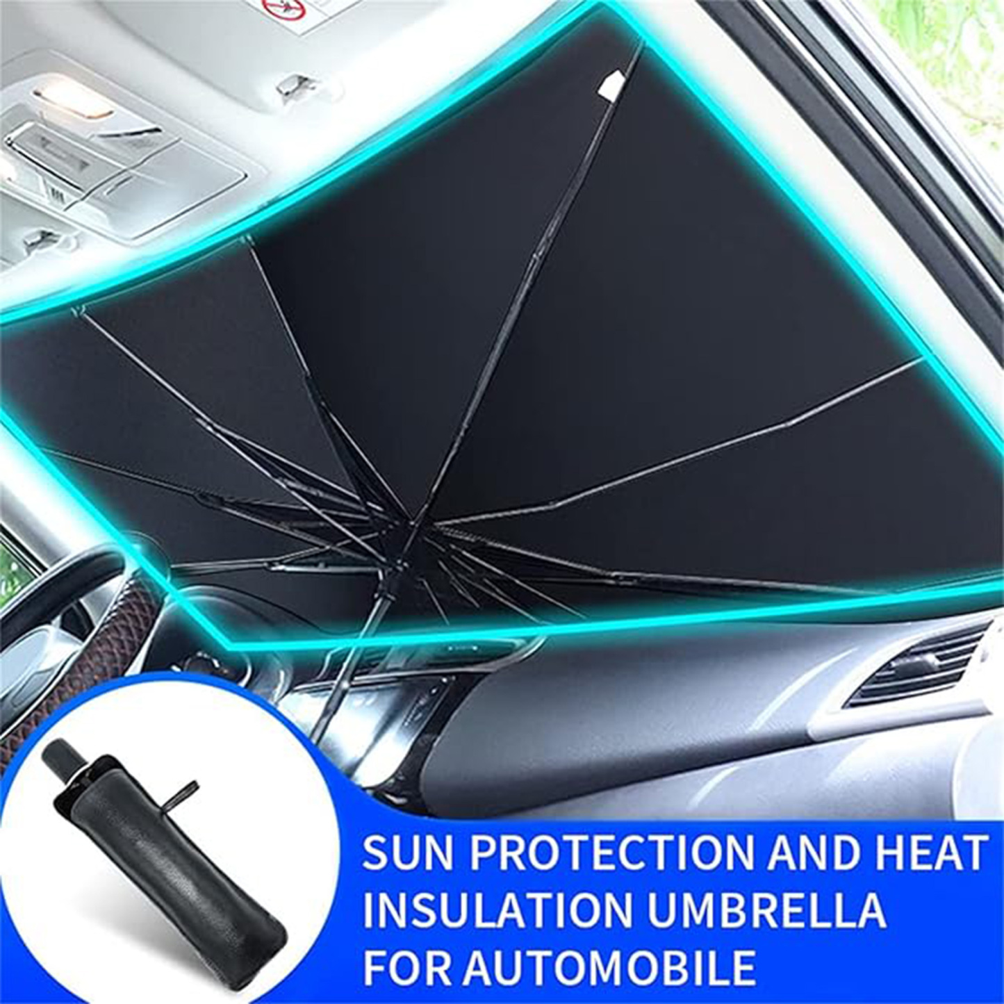 Custom Foldable Car Sunshade Umbrella