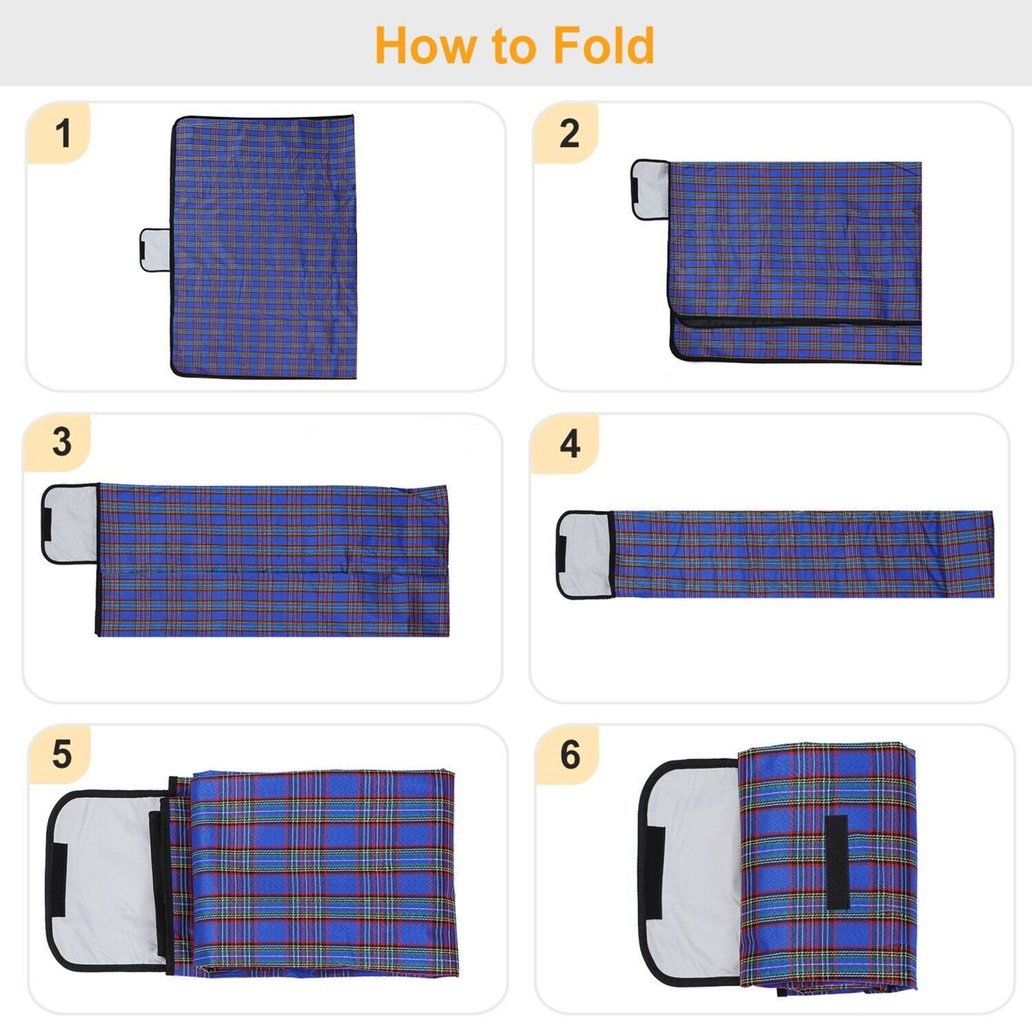 Custom Waterproof Outdoor Plaid Blanket