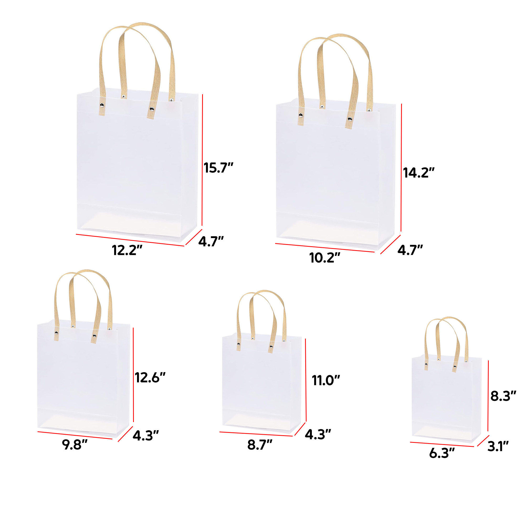 Custom Frosted PVC Retail Bag