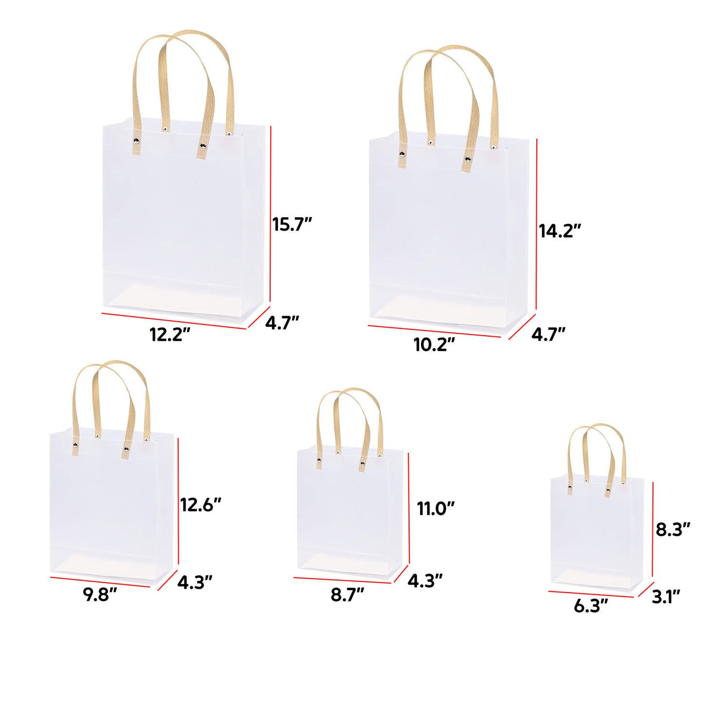 Custom Frosted PVC Retail Bag