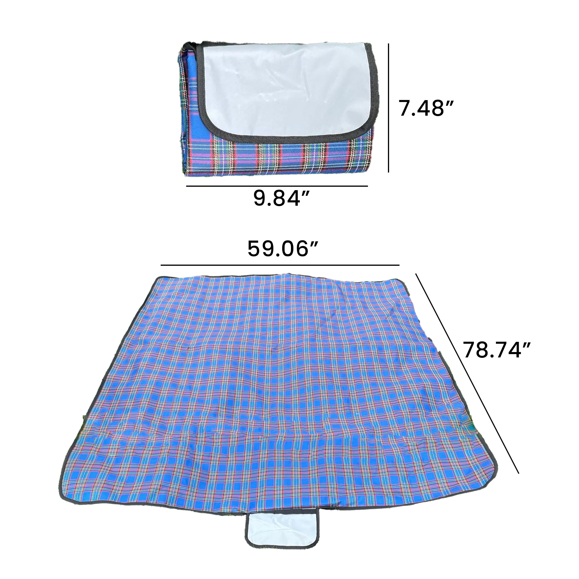 Custom Waterproof Outdoor Plaid Blanket