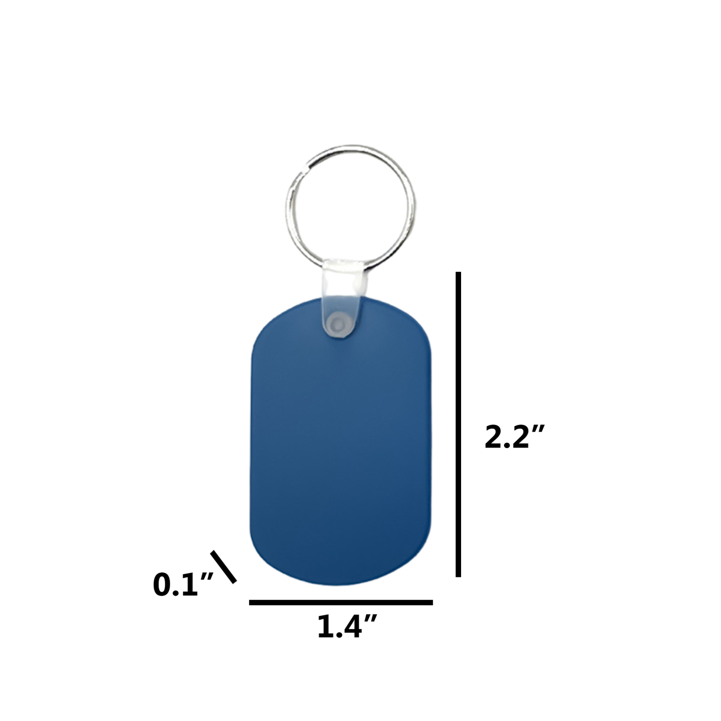 Durable Waterproof PVC Keychain Tag