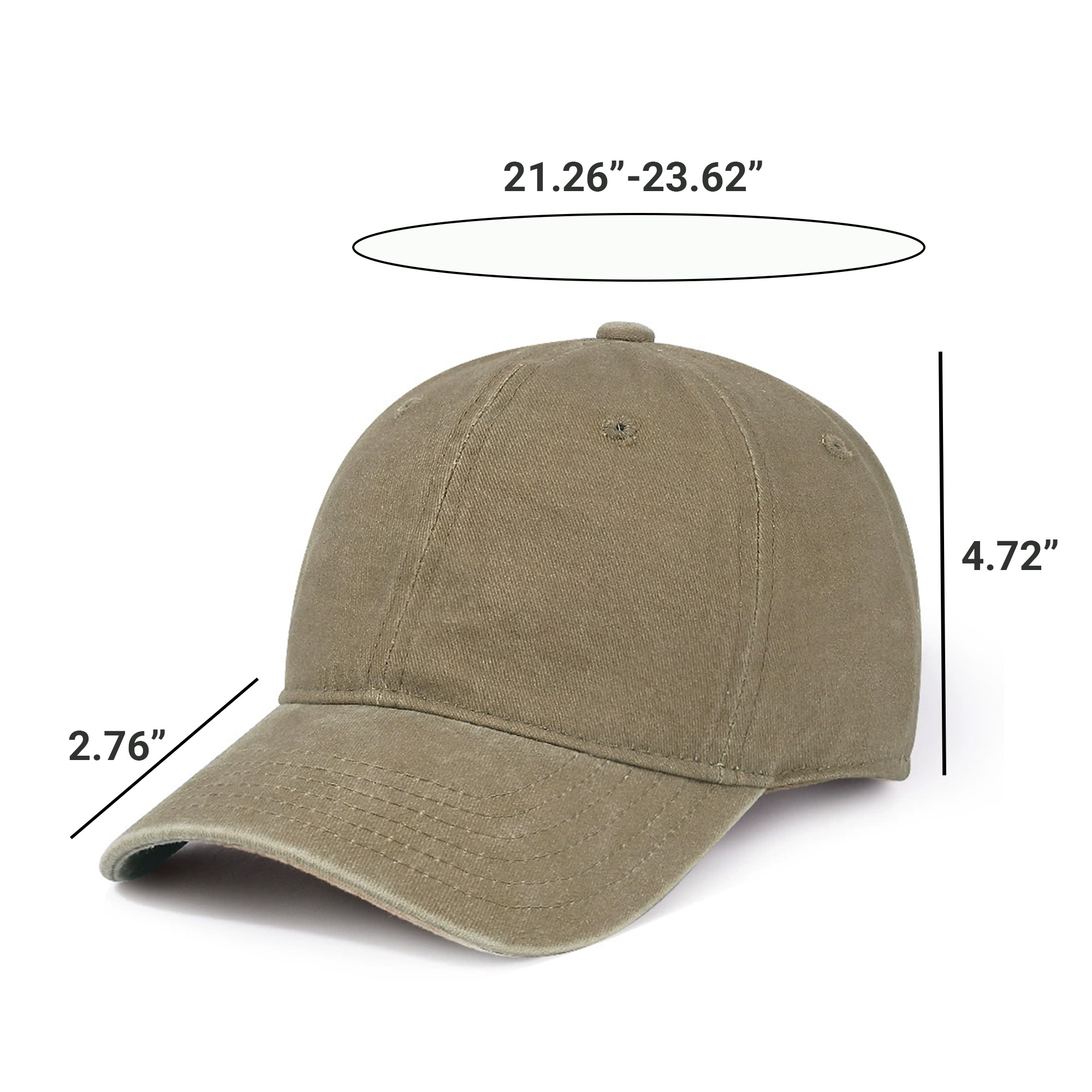 Vintage Washed Cotton Baseball Hat