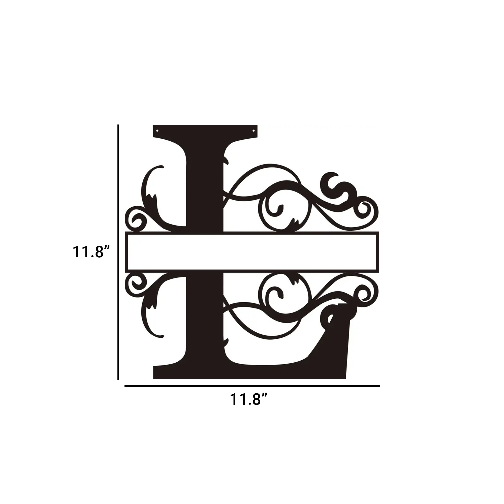 Personalized Metal Monogram Wall Art