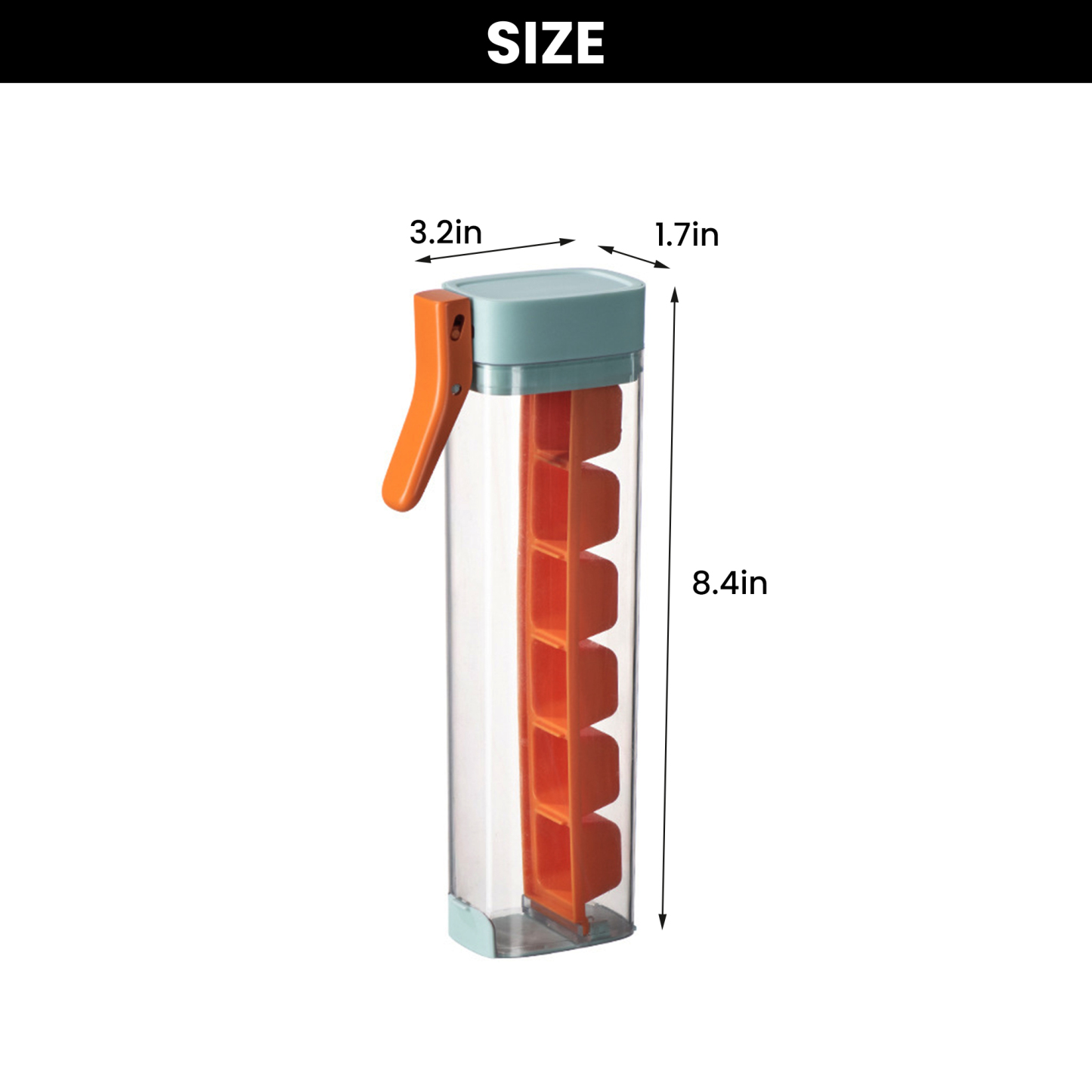 Single-Press Ice Cube Maker Tray