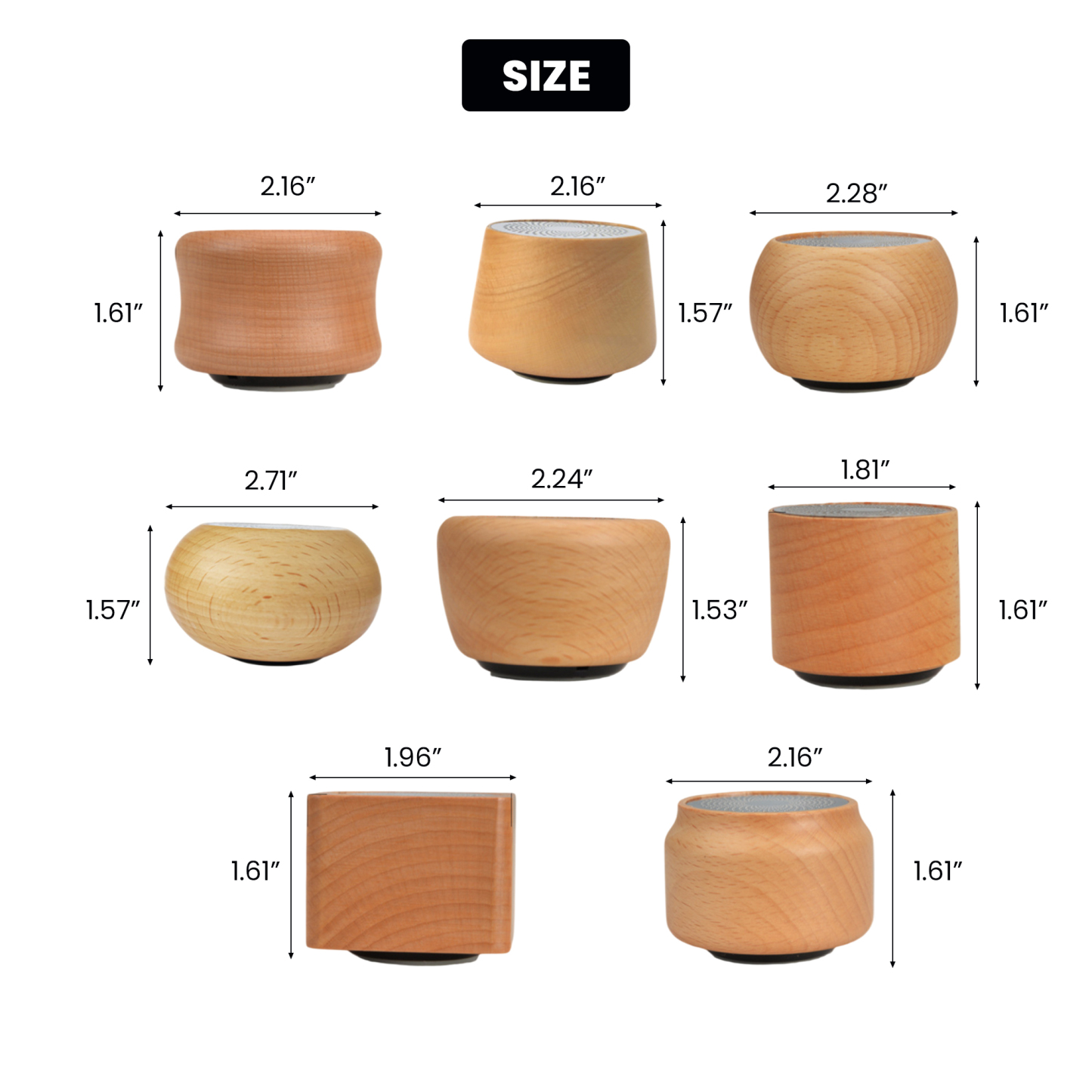 Custom Mini Retro Wooden Bluetooth Speaker