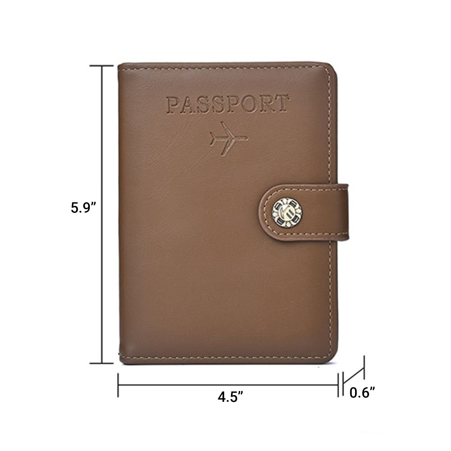 Custom PU Leather Travel Passport Wallet