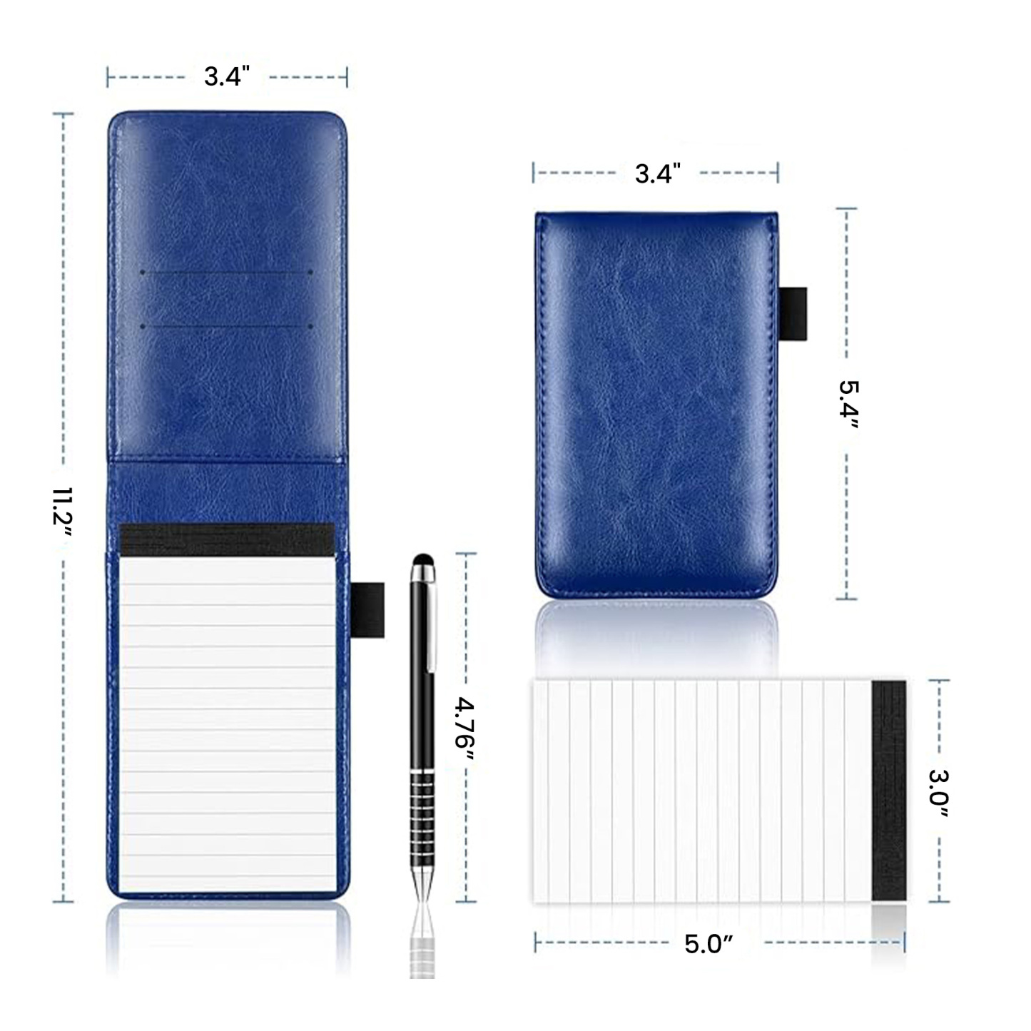 Custom Pocket Leather Journal Set