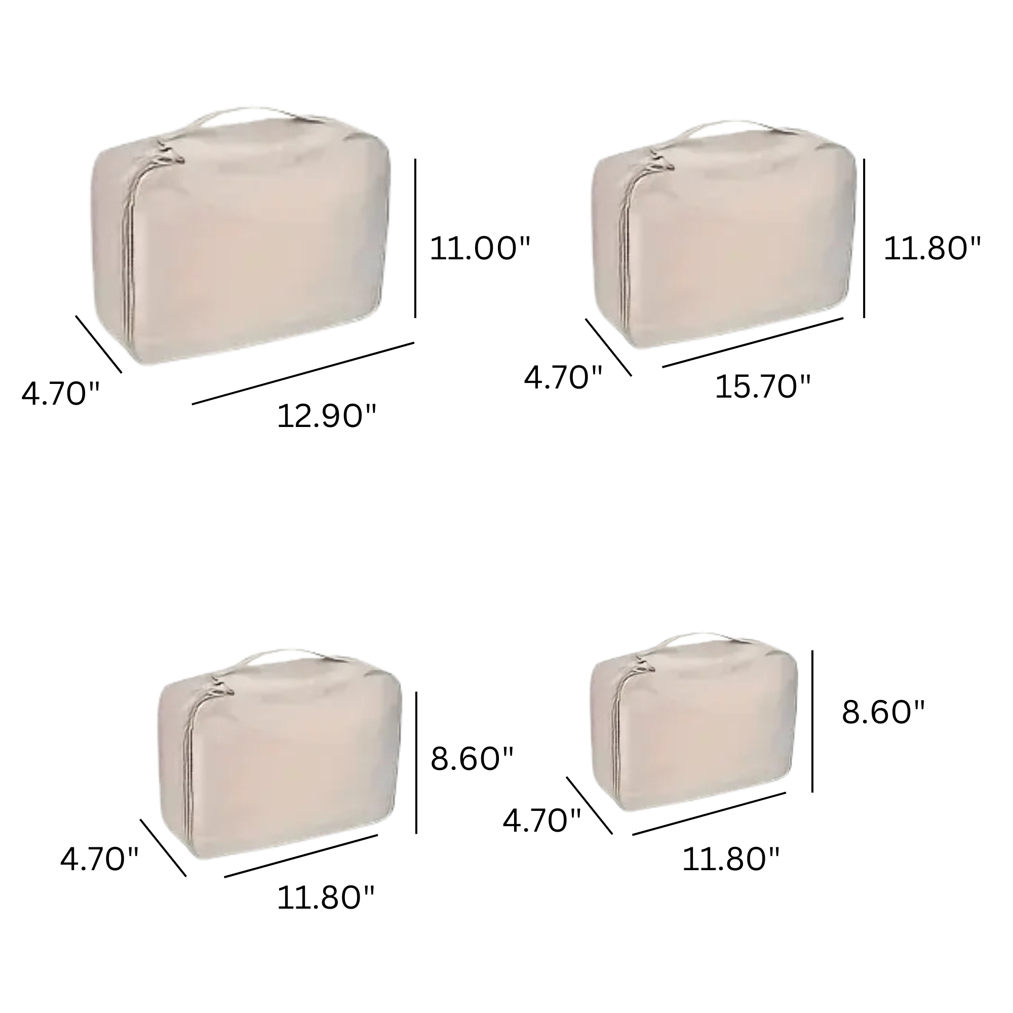 Custom Luggage Packing Cube Kit