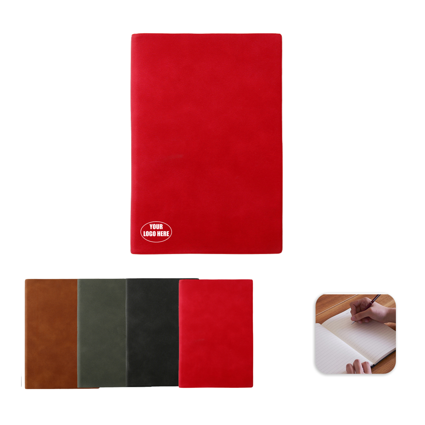Elegant Custom Sheep Leather Business Notebook